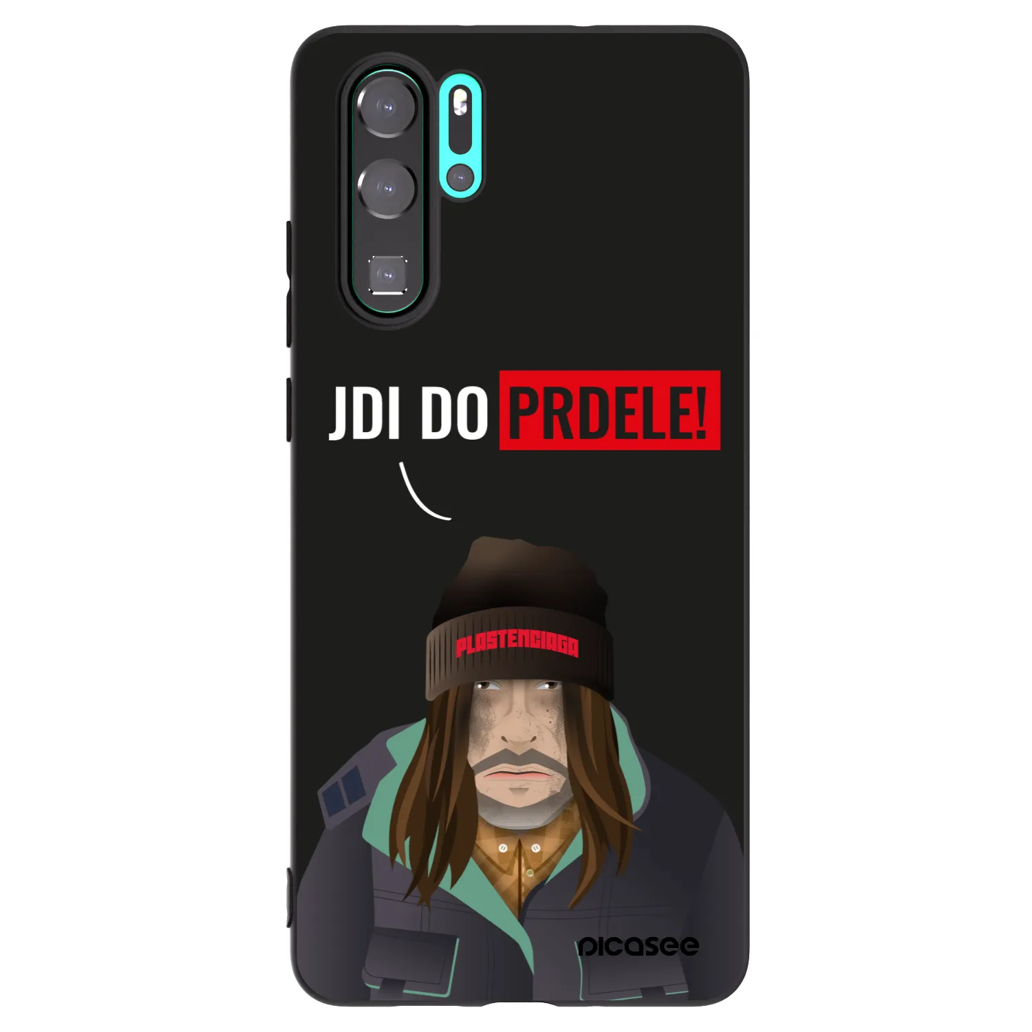 Picasee silikonový černý obal pro Huawei P30 Pro - Bezďák