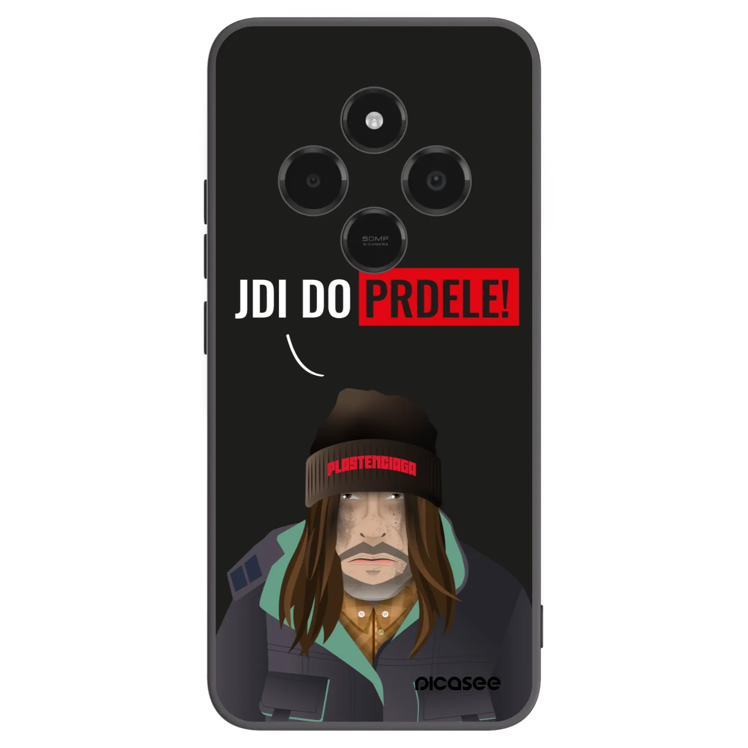 Picasee silikonový černý obal pro Xiaomi Poco C75 - Bezďák