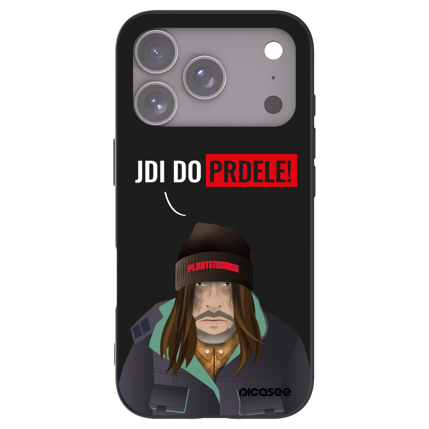 Picasee silikonový černý obal pro Apple iPhone 17 Pro - Bezďák