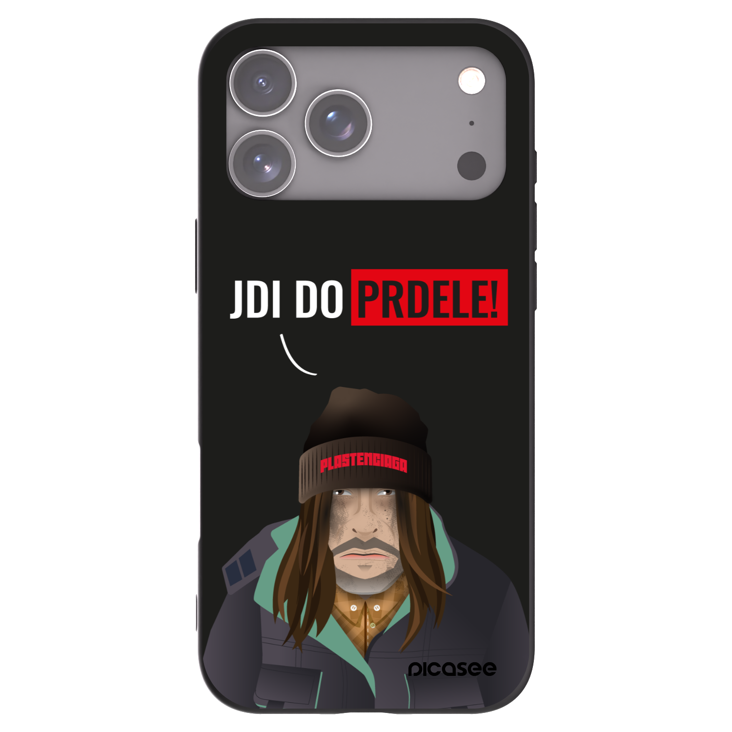 Picasee silikonový černý obal pro Apple iPhone 17 Pro Max - Bezďák