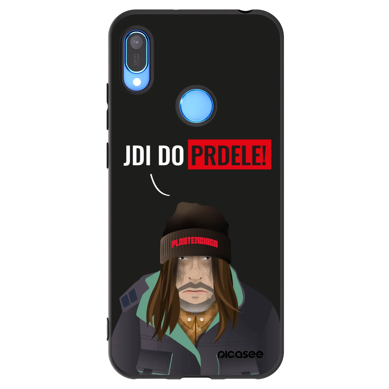 Picasee silikonový černý obal pro Huawei Y6 2019 - Bezďák