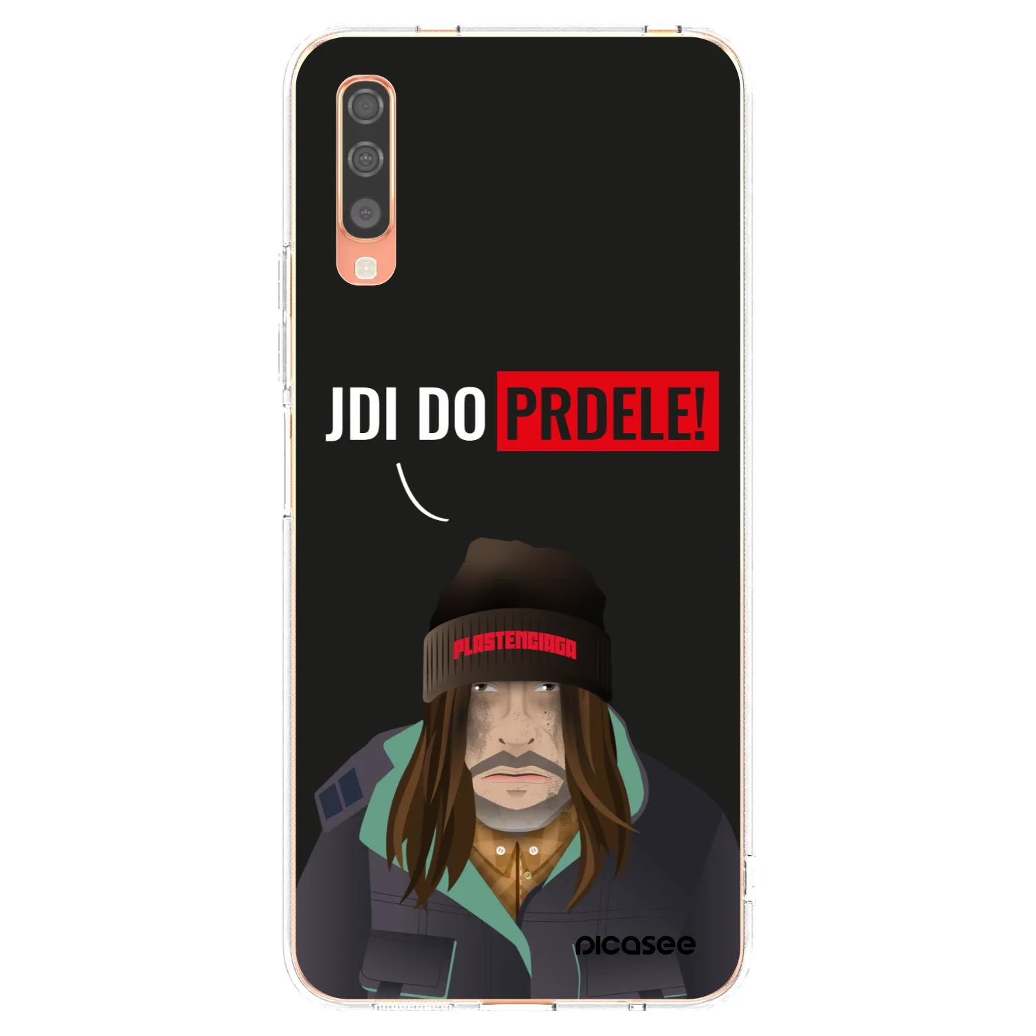 Picasee silikonový průhledný obal pro Samsung Galaxy A70 A705F - Bezďák