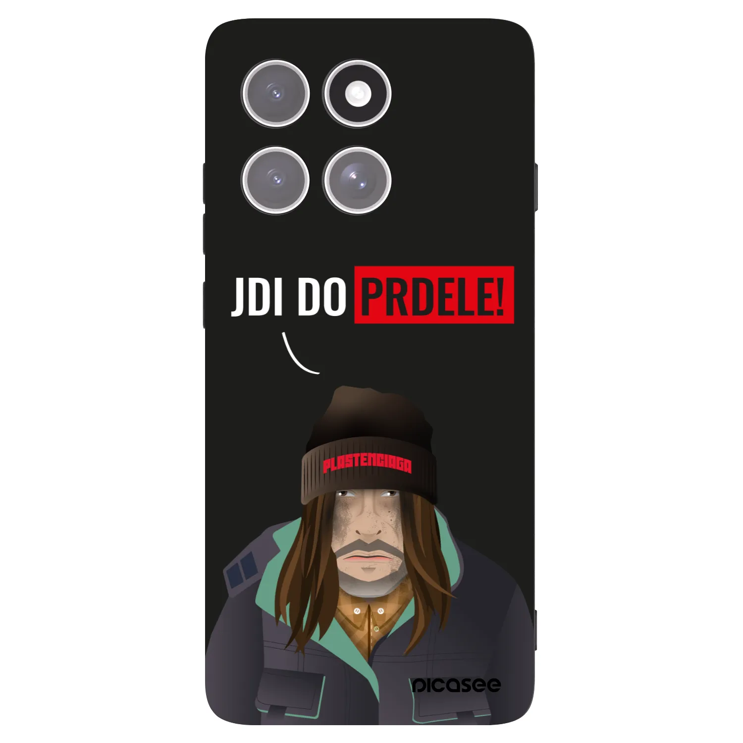 Picasee silikonový černý obal pro Motorola Edge 60 Pro - Bezďák