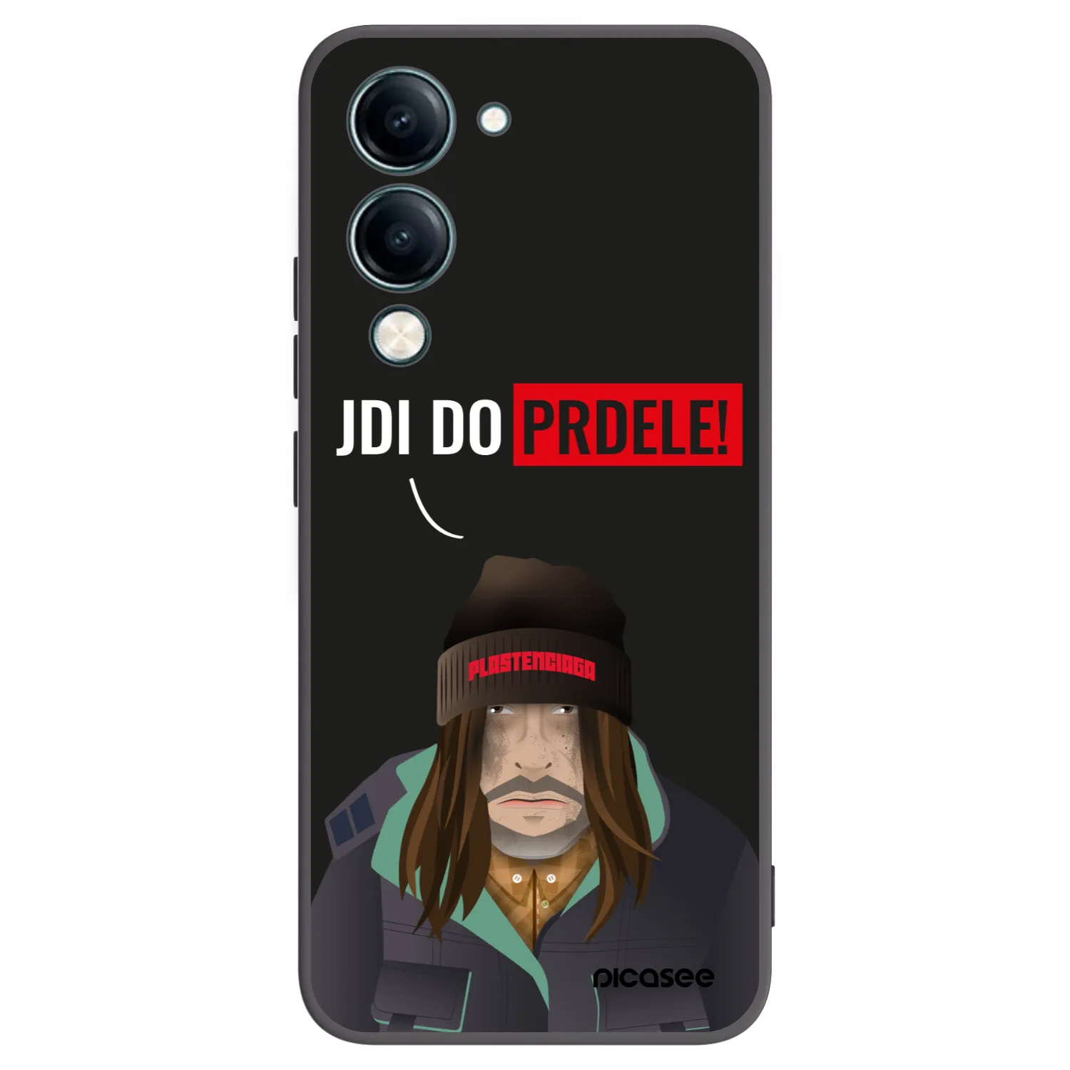 Picasee silikonový černý obal pro Vivo Y29s 5G - Bezďák