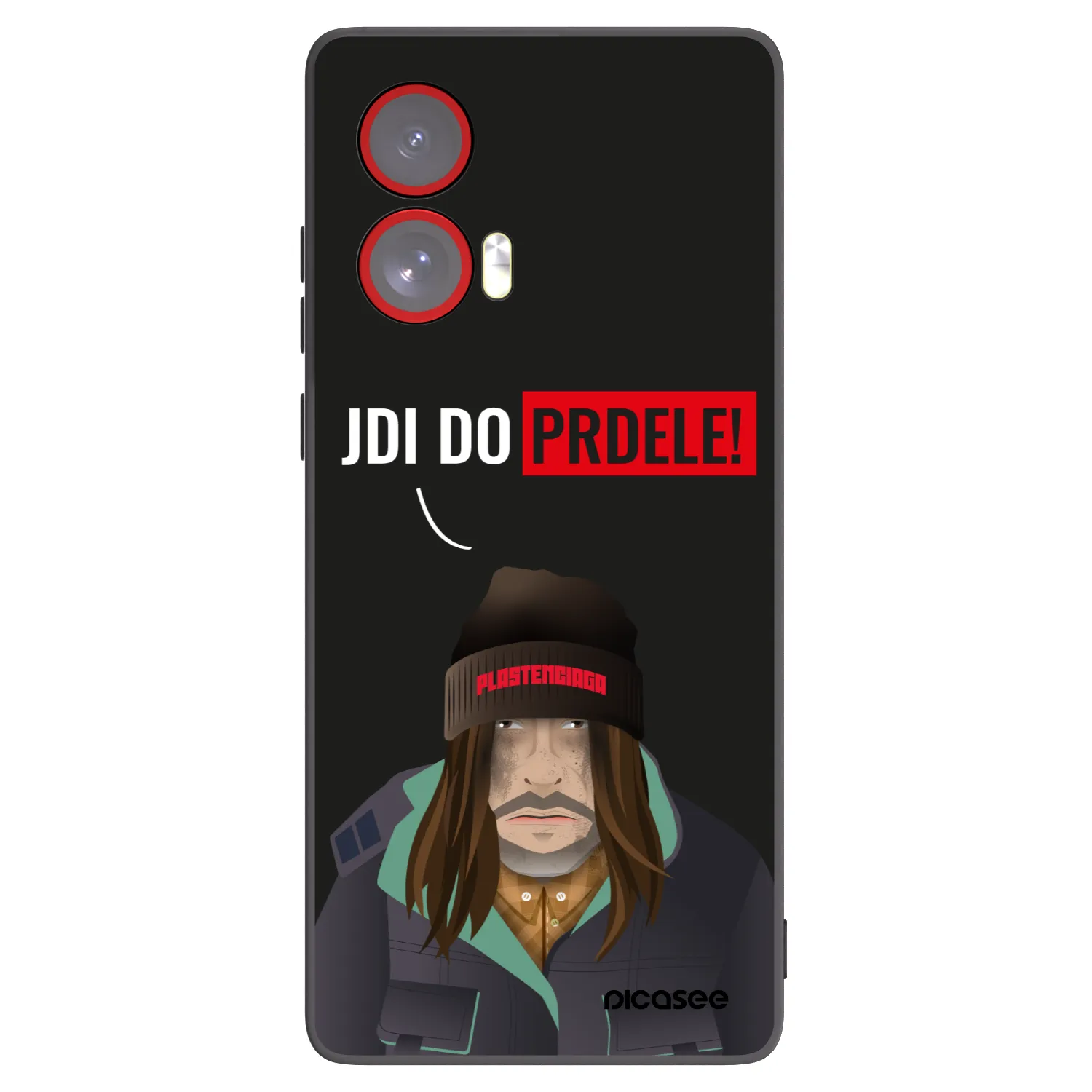 Picasee silikonový černý obal pro Motorola Edge 50 Fusion - Bezďák