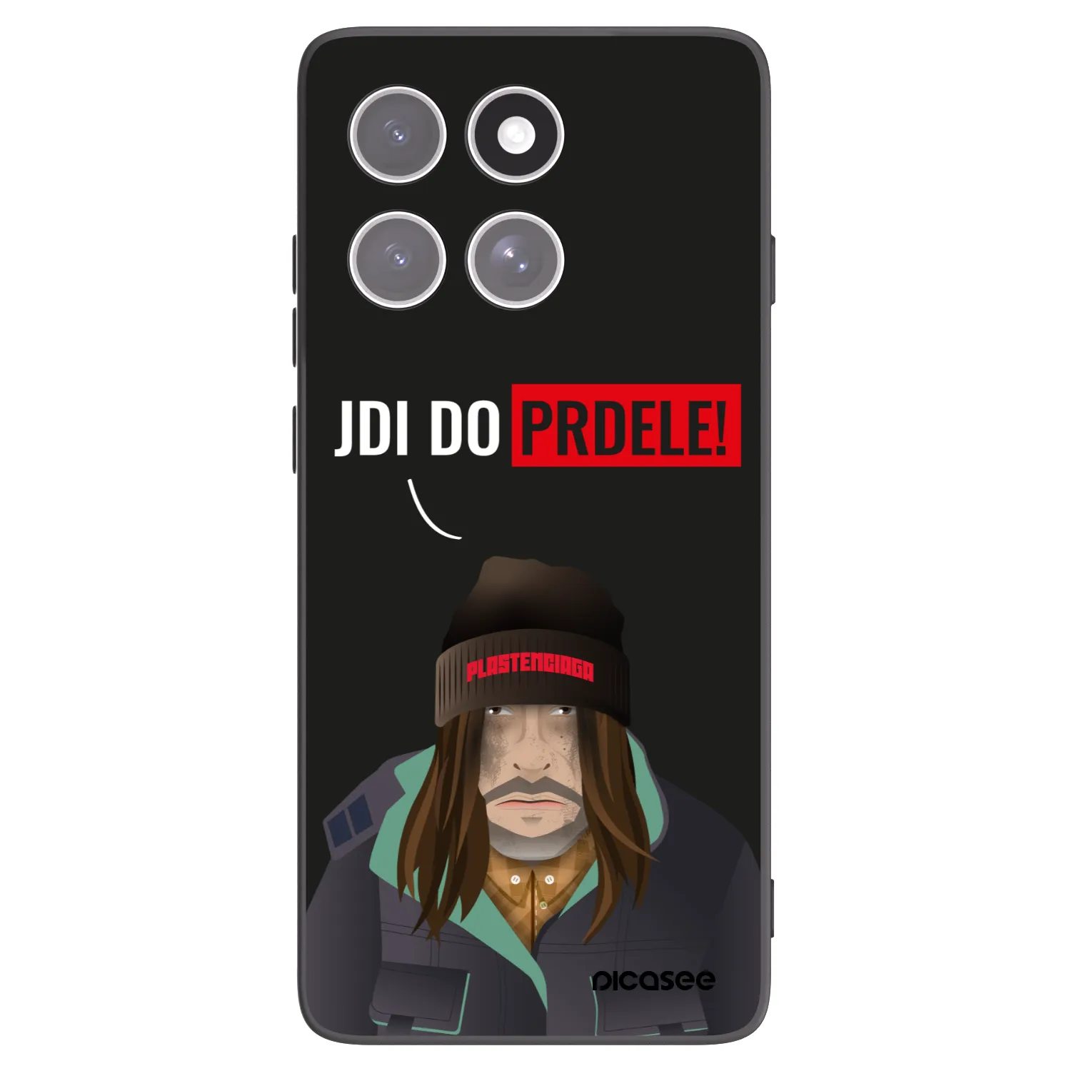 Picasee silikonový černý obal pro Motorola Edge 60 Fusion - Bezďák