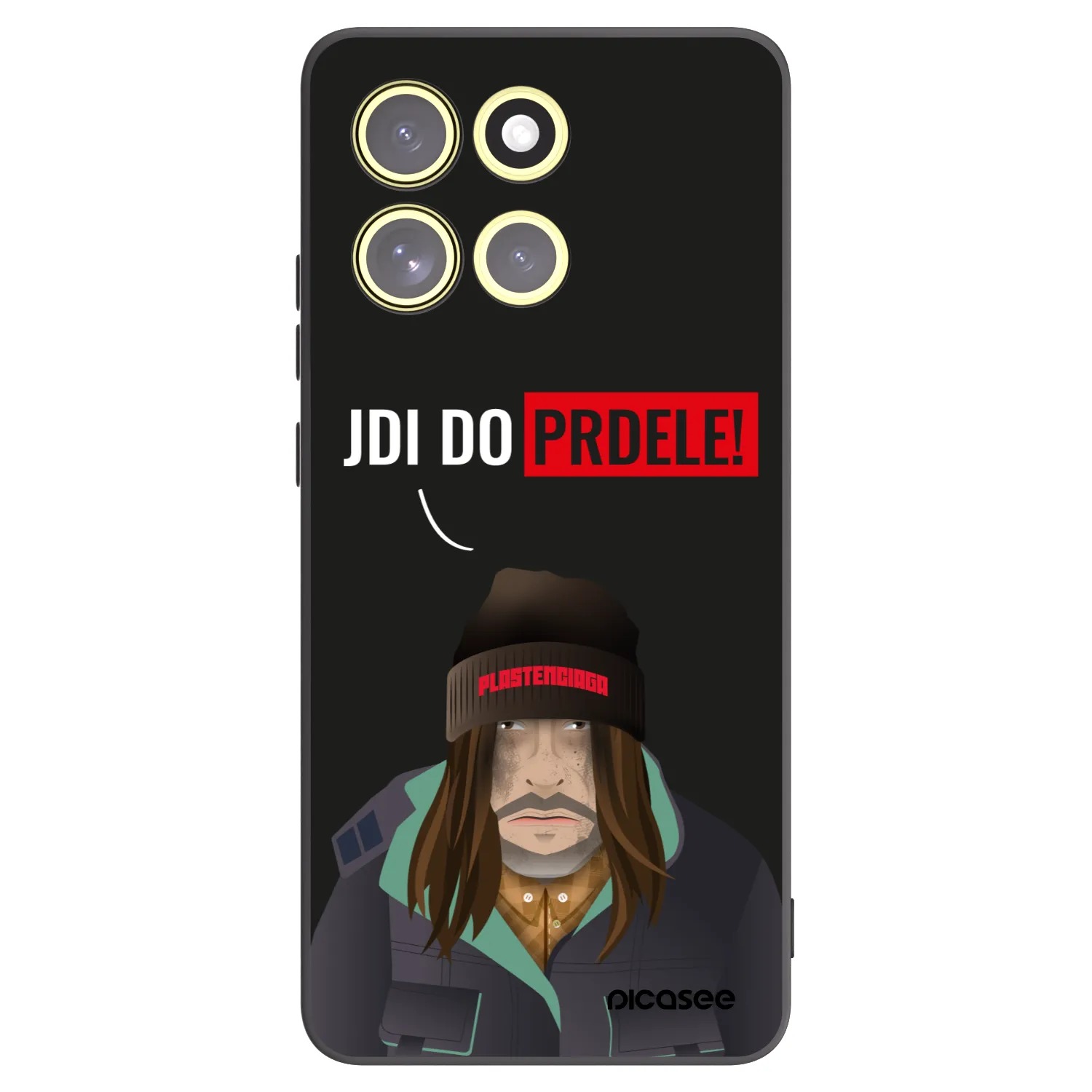 Picasee silikonový černý obal pro Motorola Moto G86 Power 5G - Bezďák