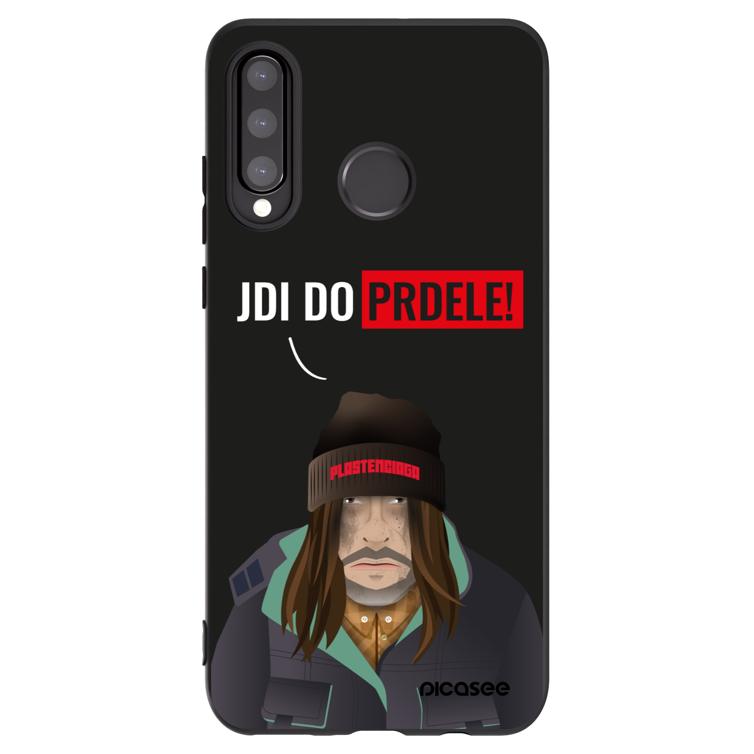 Picasee silikonový černý obal pro Huawei P30 Lite - Bezďák