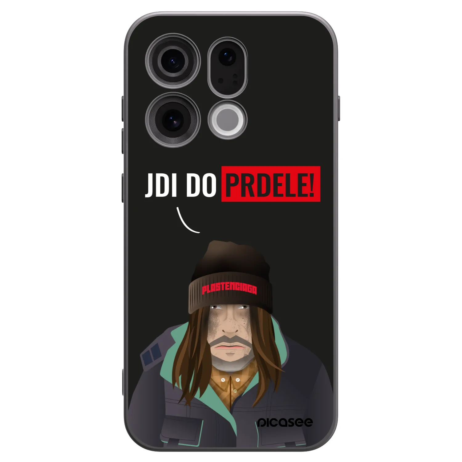Picasee silikonový černý obal pro OPPO Find X9 - Bezďák
