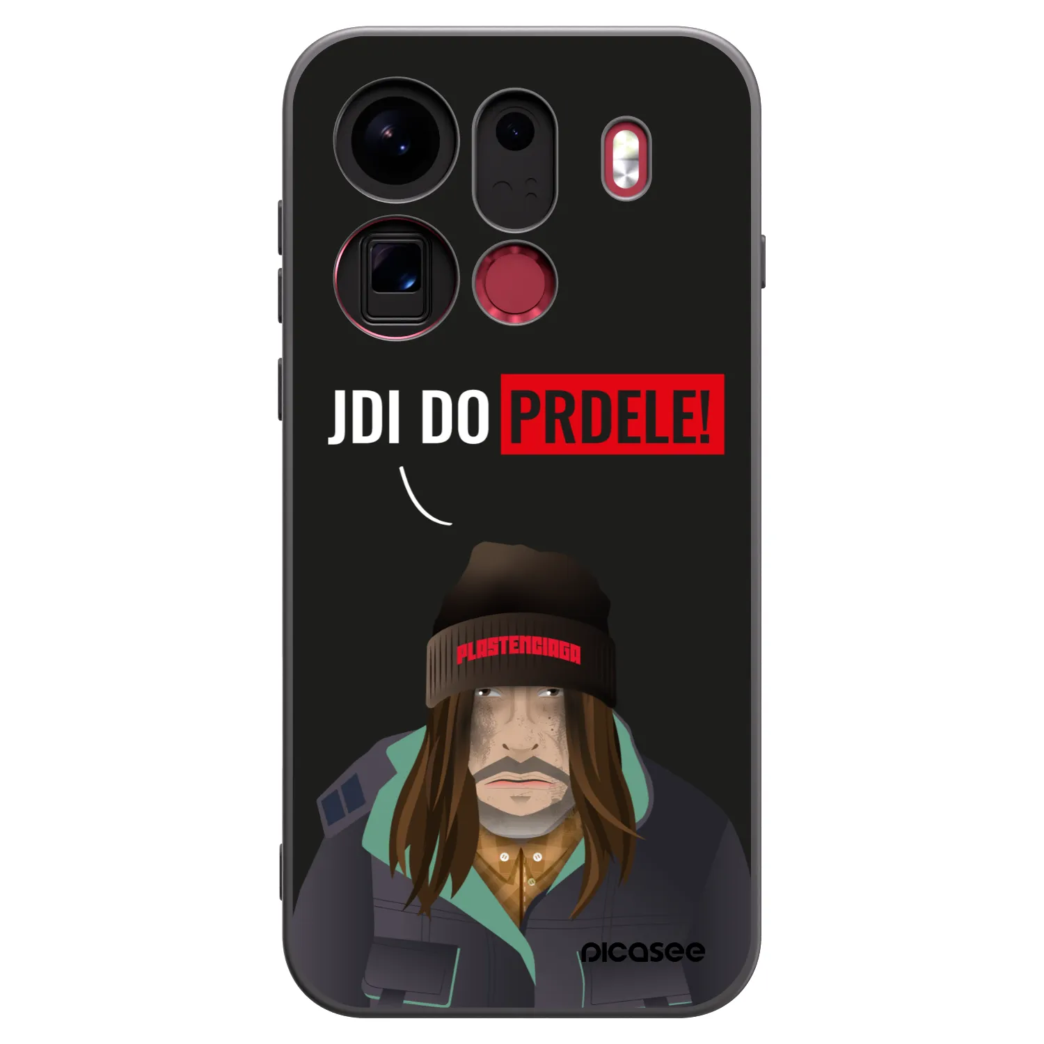 Picasee silikonový černý obal pro OPPO Find X9 Pro - Bezďák