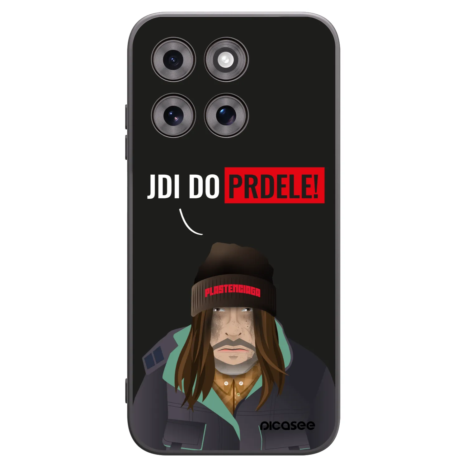 Picasee silikonový černý obal pro Motorola Moto G77 - Bezďák