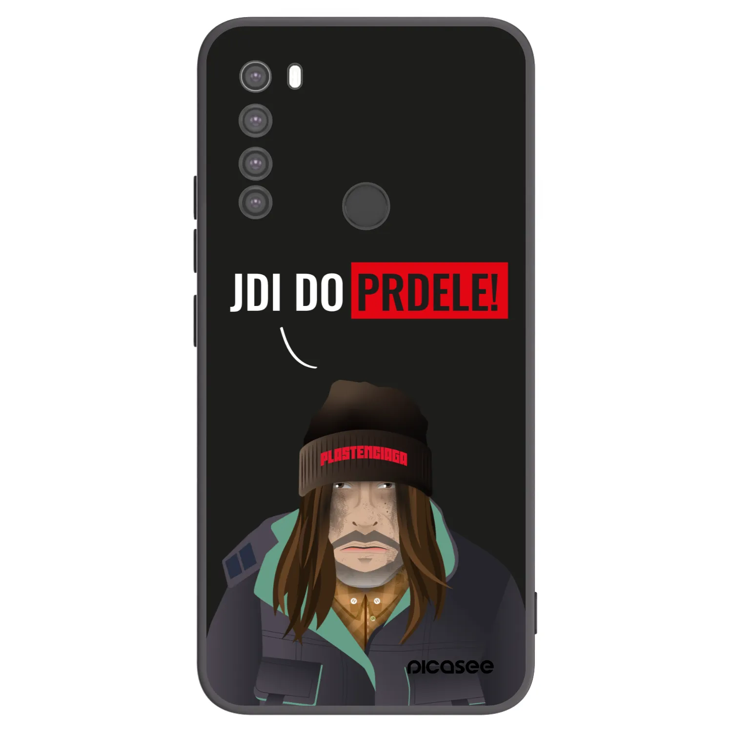 Picasee silikonový černý obal pro Xiaomi Redmi Note 8 - Bezďák