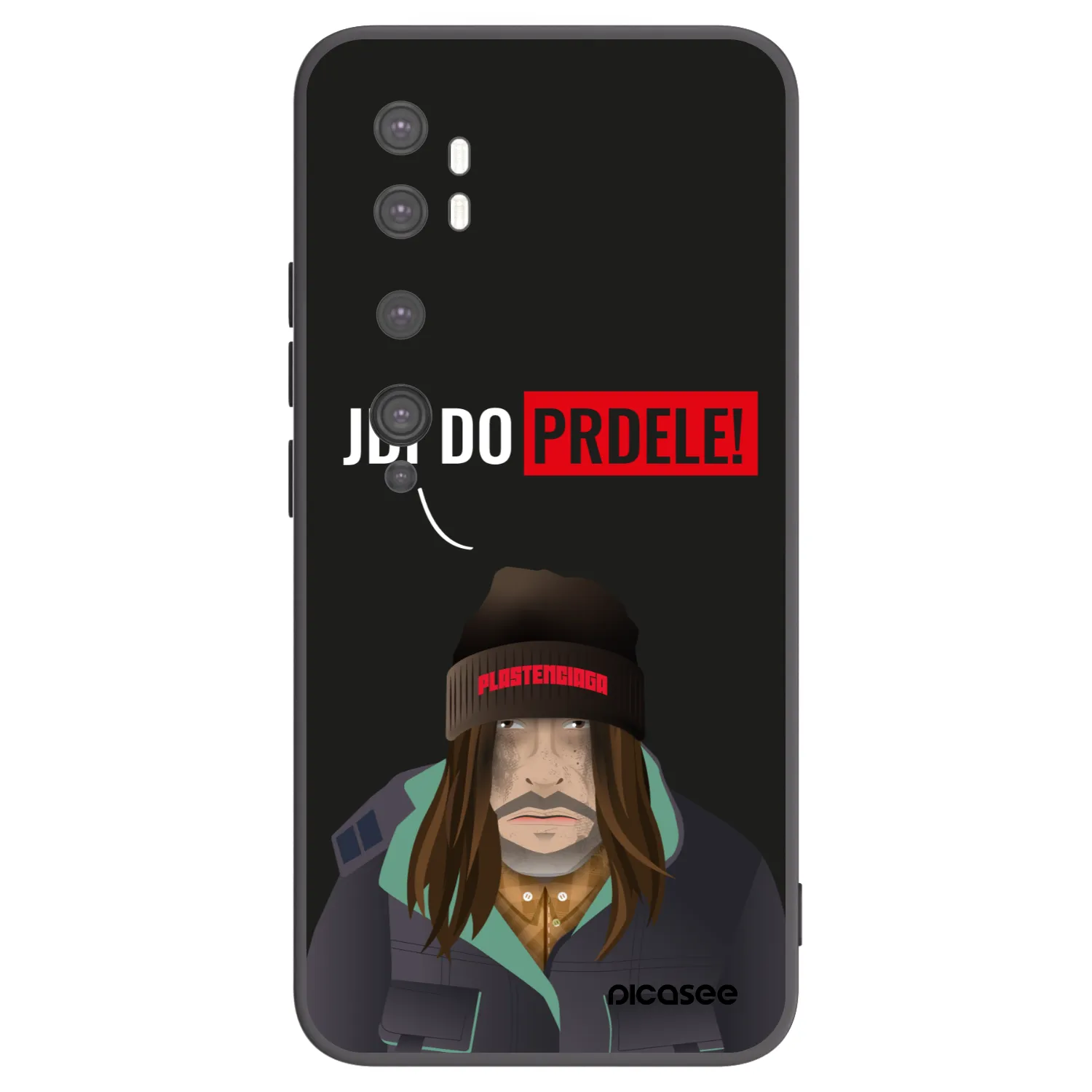 Picasee silikonový černý obal pro Xiaomi Mi Note 10 (Pro) - Bezďák