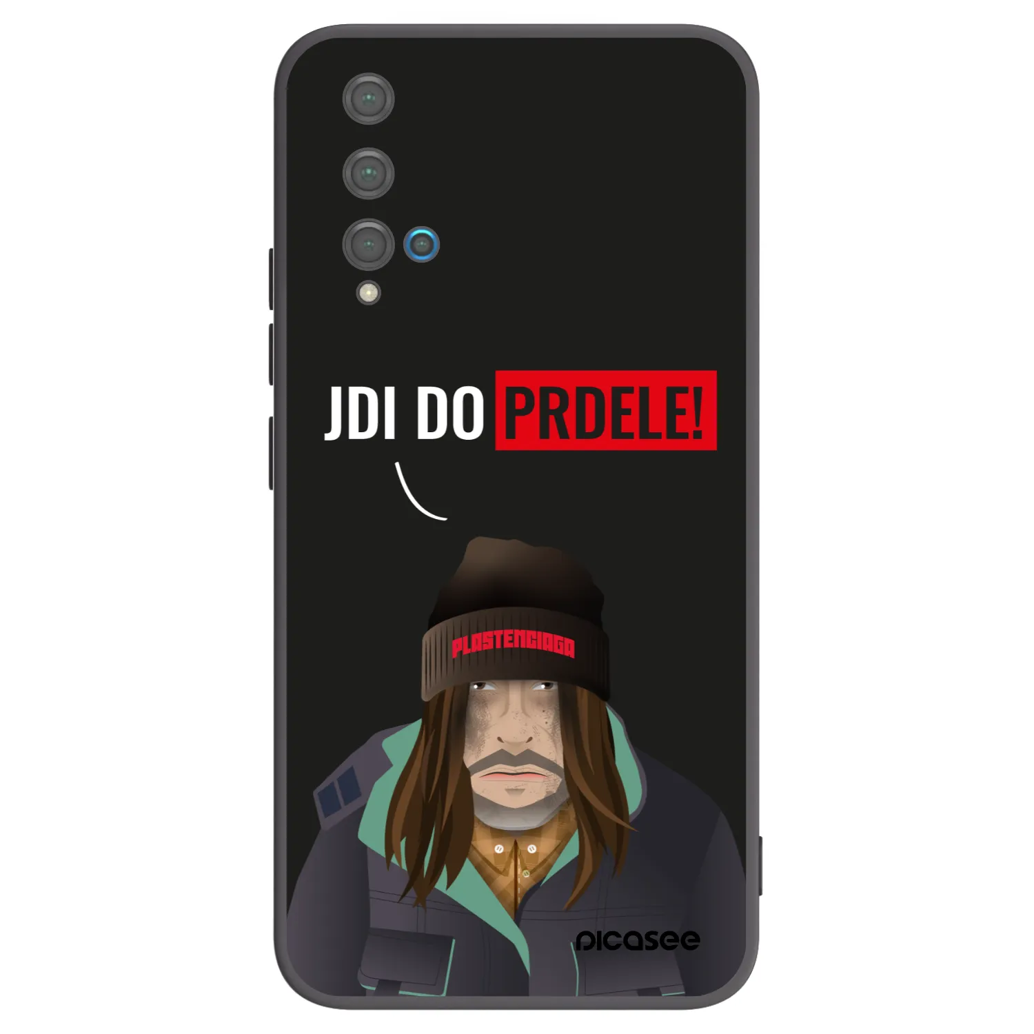 Picasee silikonový černý obal pro Huawei Nova 5T - Bezďák