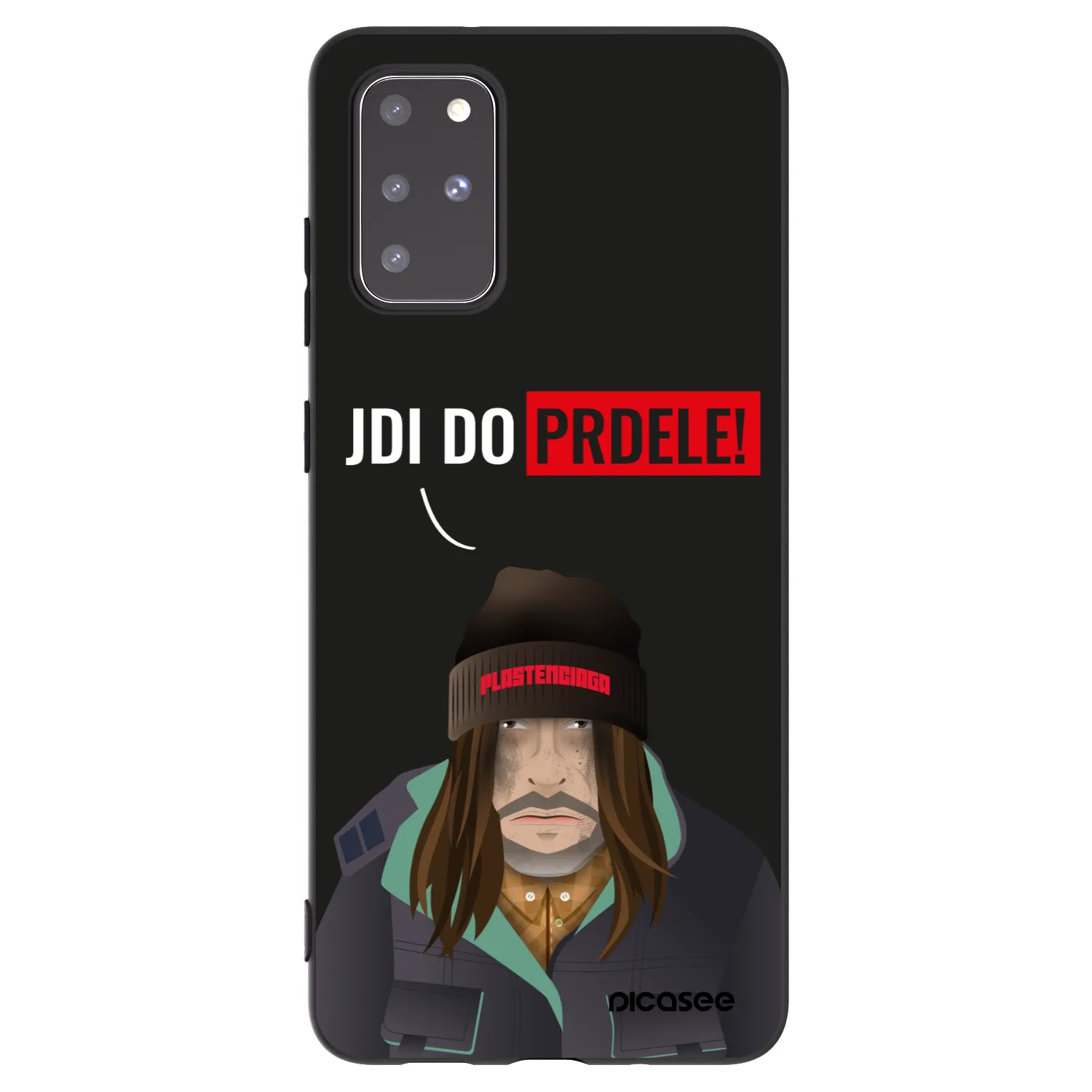 Picasee silikonový černý obal pro Samsung Galaxy S20+ G985F - Bezďák