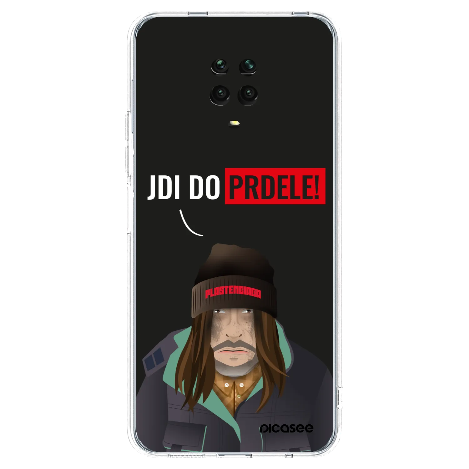 Picasee silikonový průhledný obal pro Xiaomi Redmi Note 9 Pro - Bezďák
