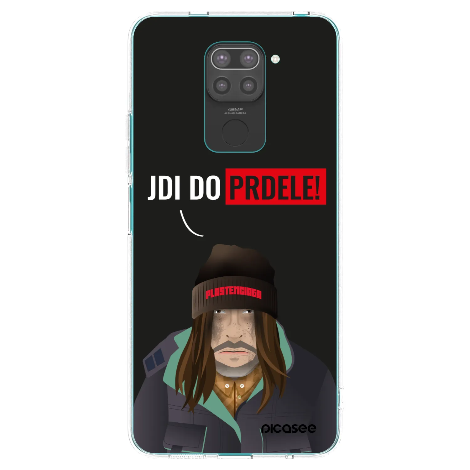 Picasee silikonový černý obal pro Xiaomi Redmi Note 9 - Bezďák