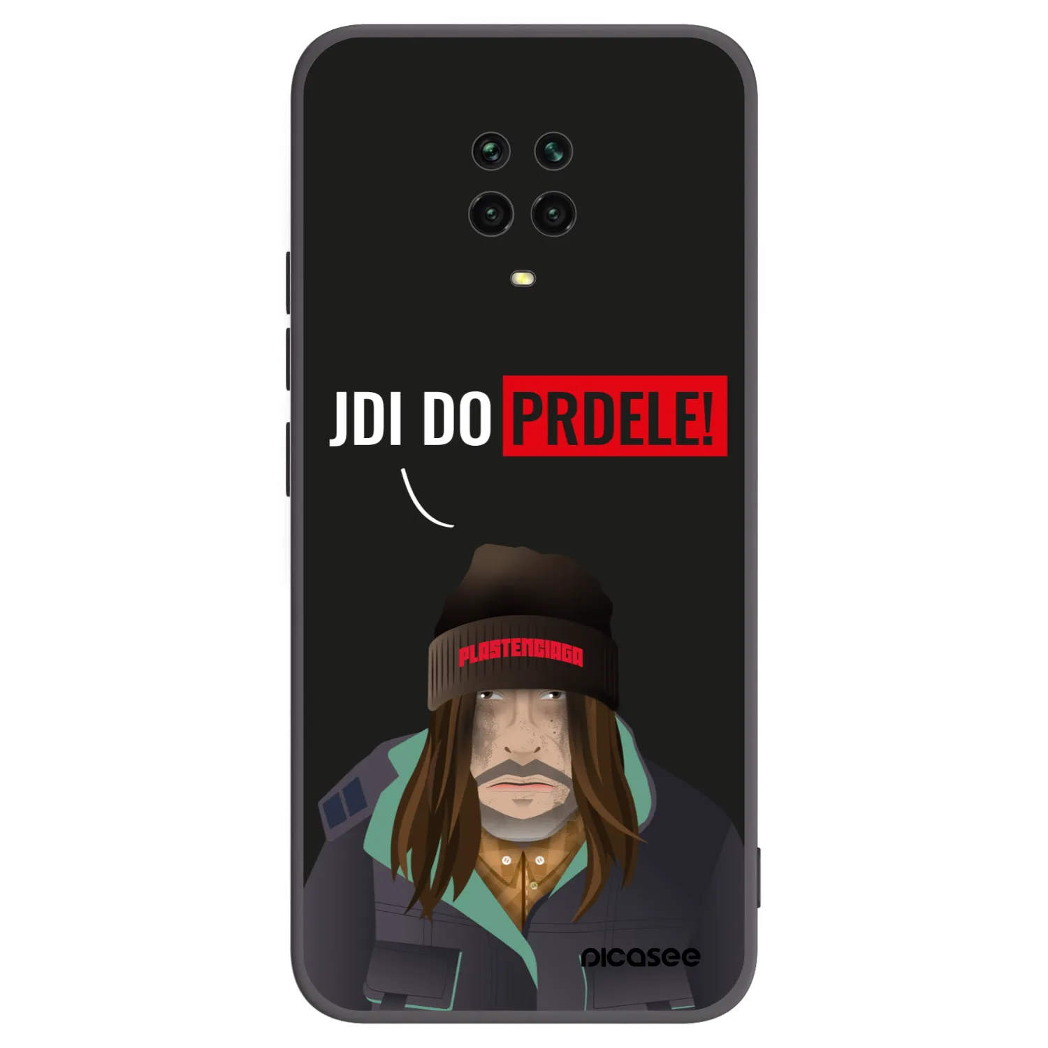 Picasee silikonový černý obal pro Xiaomi Redmi Note 9S - Bezďák