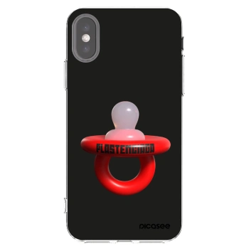 Picasee silikonový průhledný obal pro Apple iPhone X/XS - Le Dudel