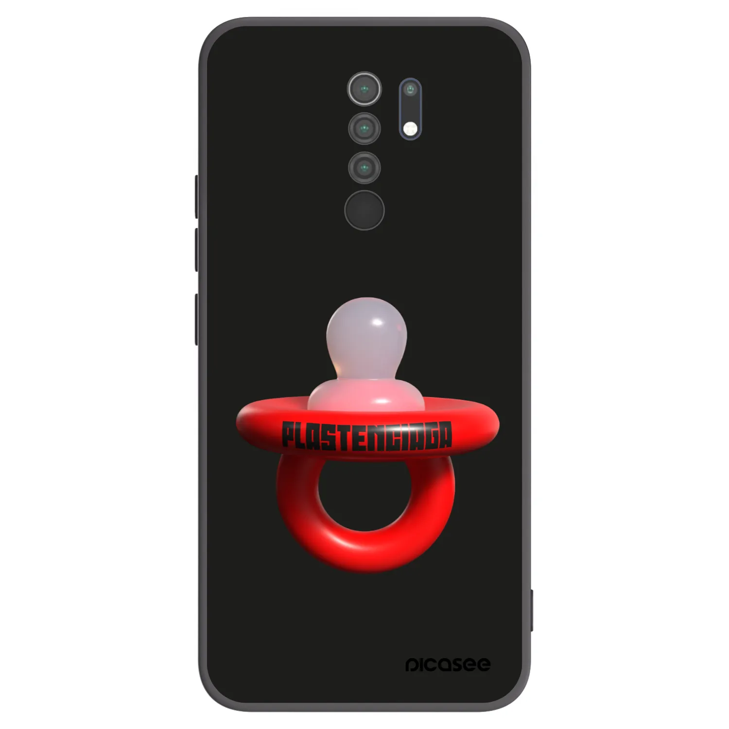 Picasee silikonový černý obal pro Xiaomi Redmi 9 - Le Dudel