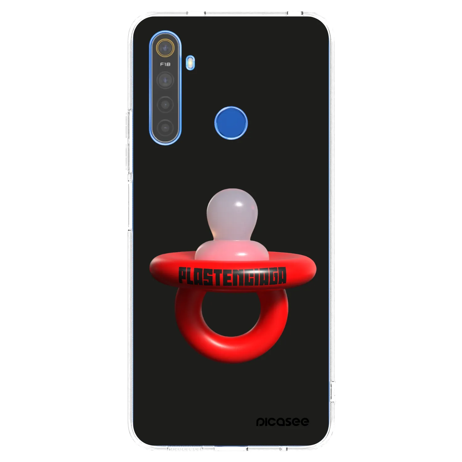 Picasee silikonový průhledný obal pro Realme 5 - Le Dudel