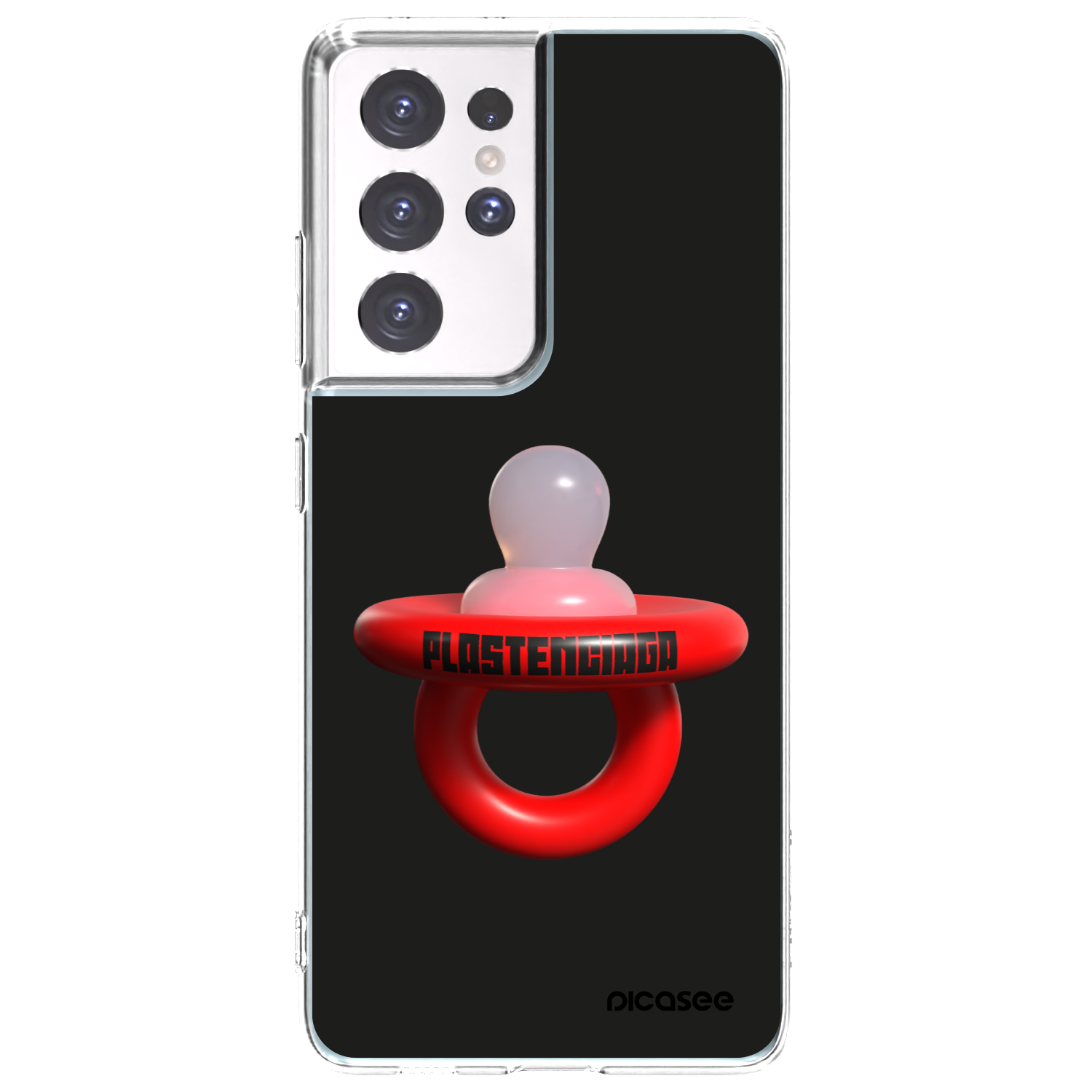 Picasee silikonový průhledný obal pro Samsung Galaxy S21 Ultra 5G G998B - Le Dudel