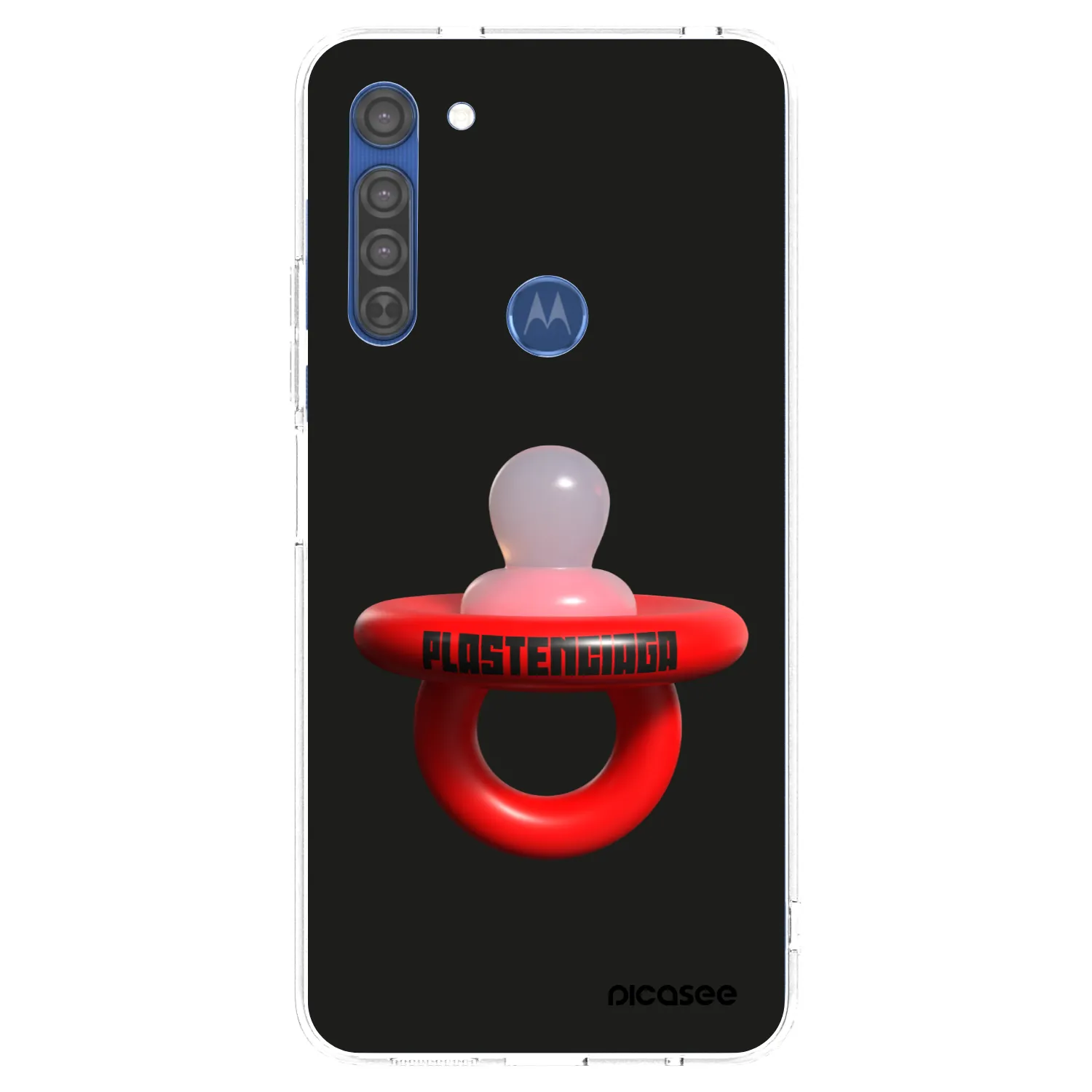 Picasee silikonový průhledný obal pro Motorola Moto G8 - Le Dudel