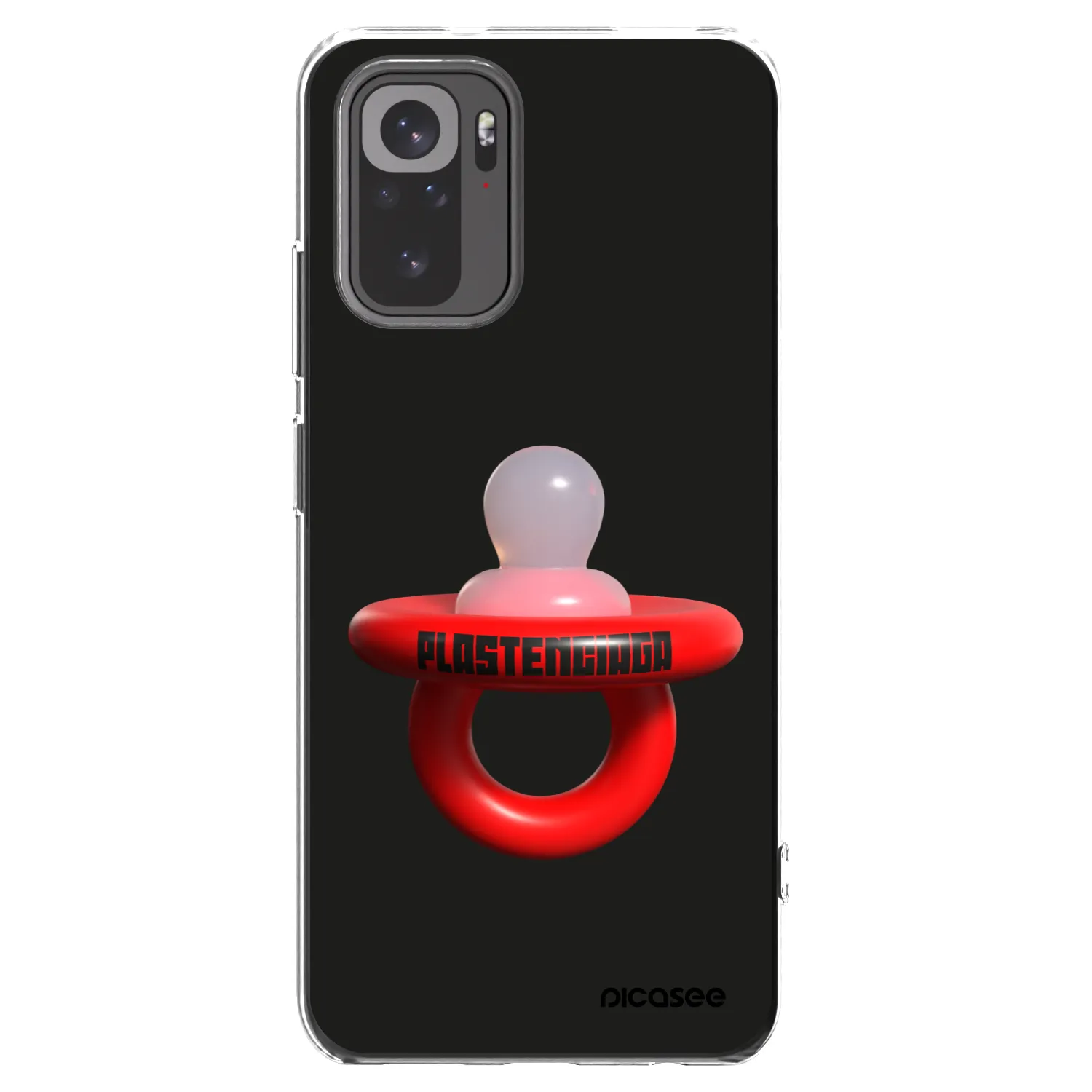 Picasee silikonový průhledný obal pro Xiaomi Redmi Note 10 - Le Dudel