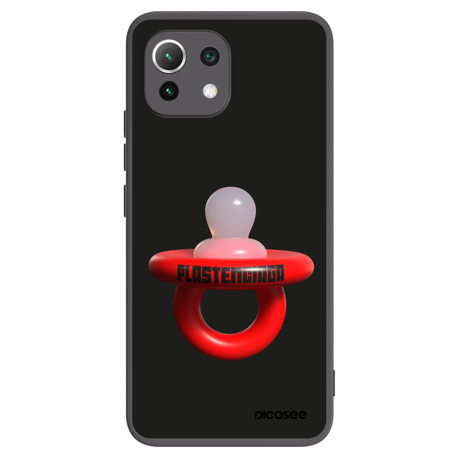 Picasee silikonový černý obal pro Xiaomi Mi 11 Lite - Le Dudel