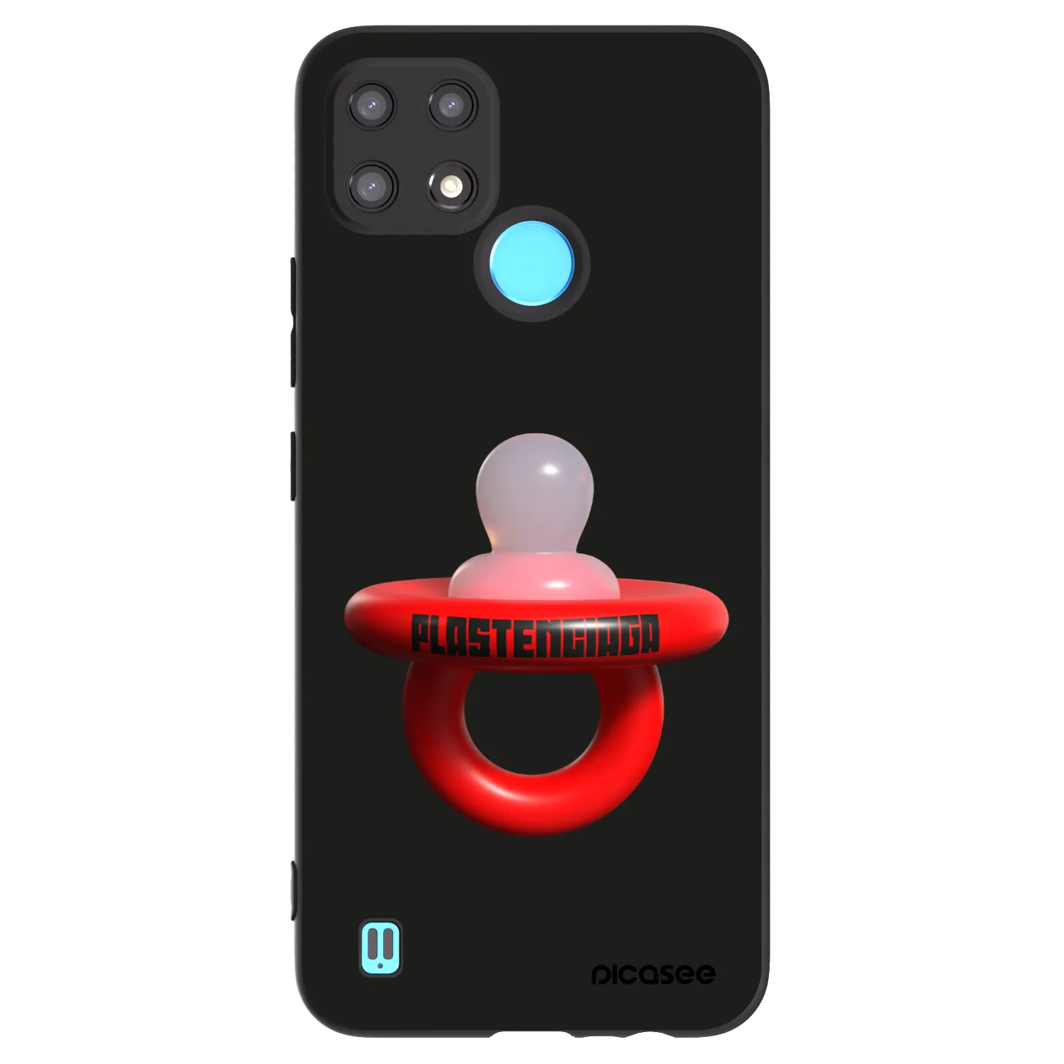 Picasee silikonový černý obal pro Realme C21 - Le Dudel