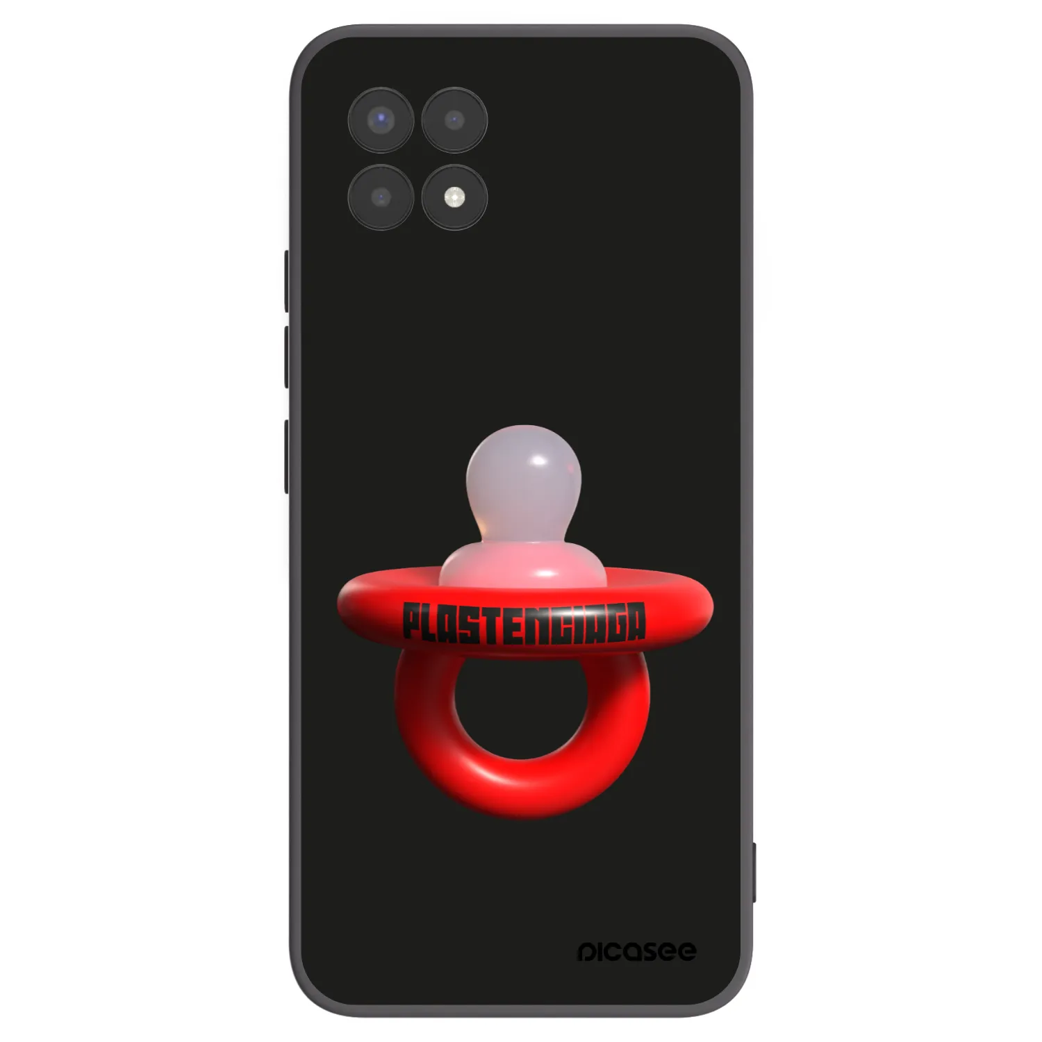 Picasee silikonový černý obal pro Realme 8i - Le Dudel