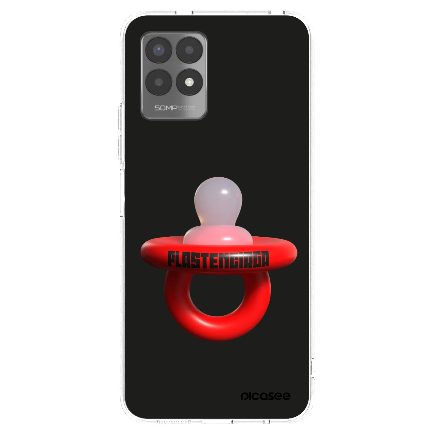 Picasee silikonový průhledný obal pro Realme 8i - Le Dudel