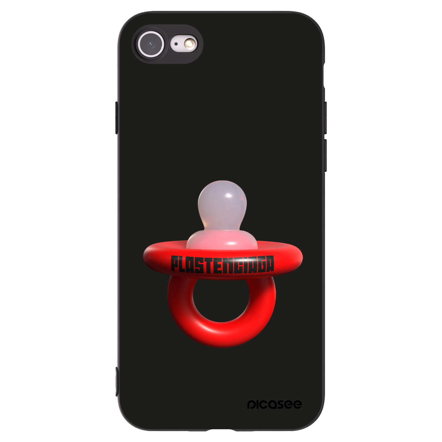 Picasee silikonový černý obal pro Apple iPhone SE 2022 - Le Dudel