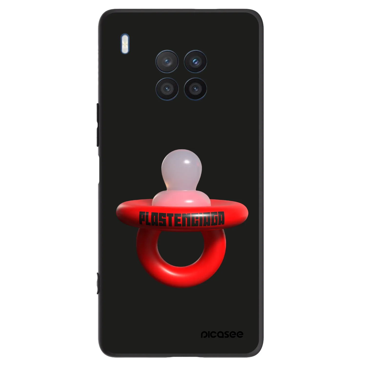 Picasee silikonový černý obal pro Honor 50 Lite - Le Dudel