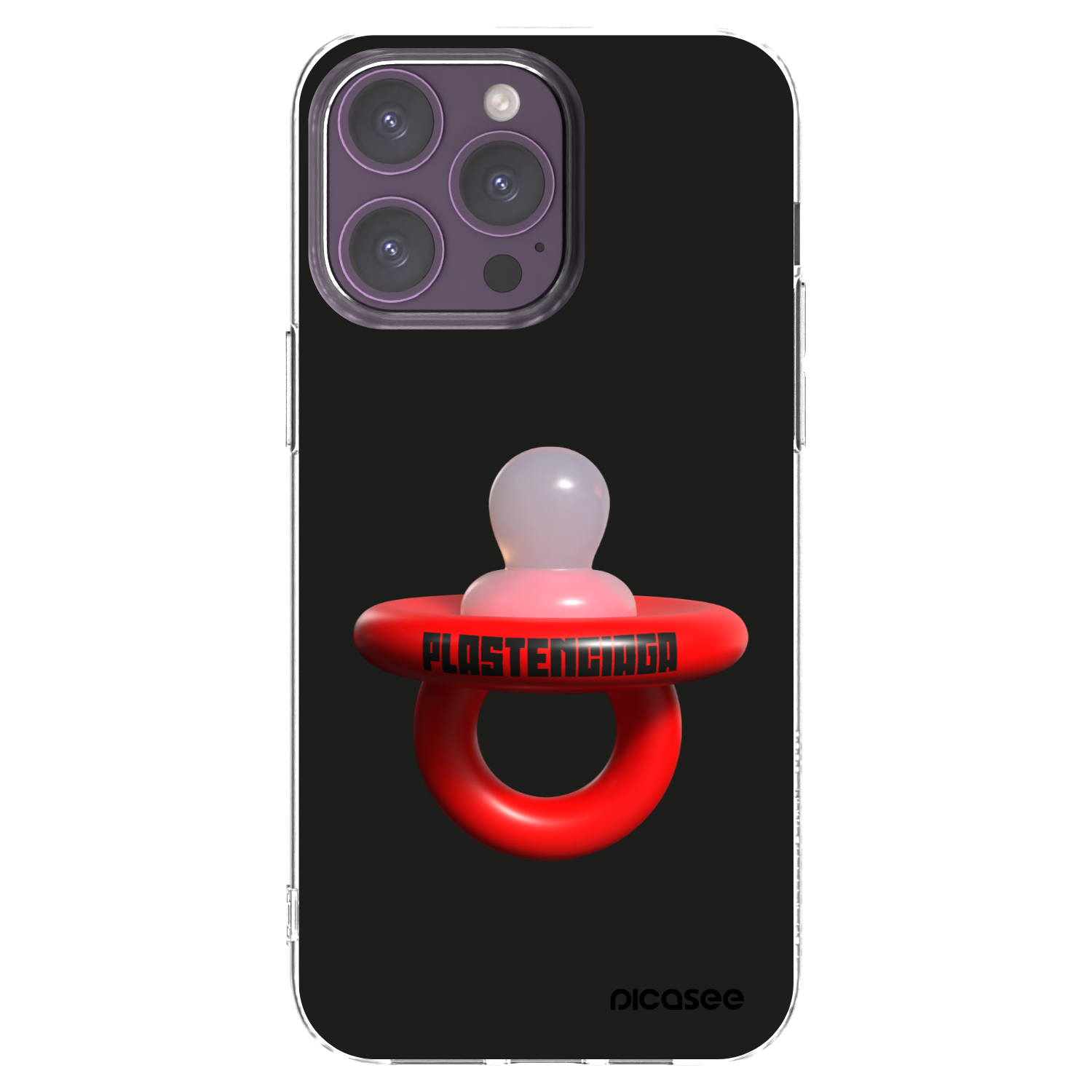 Picasee silikonový průhledný obal pro Apple iPhone 14 Pro Max - Le Dudel
