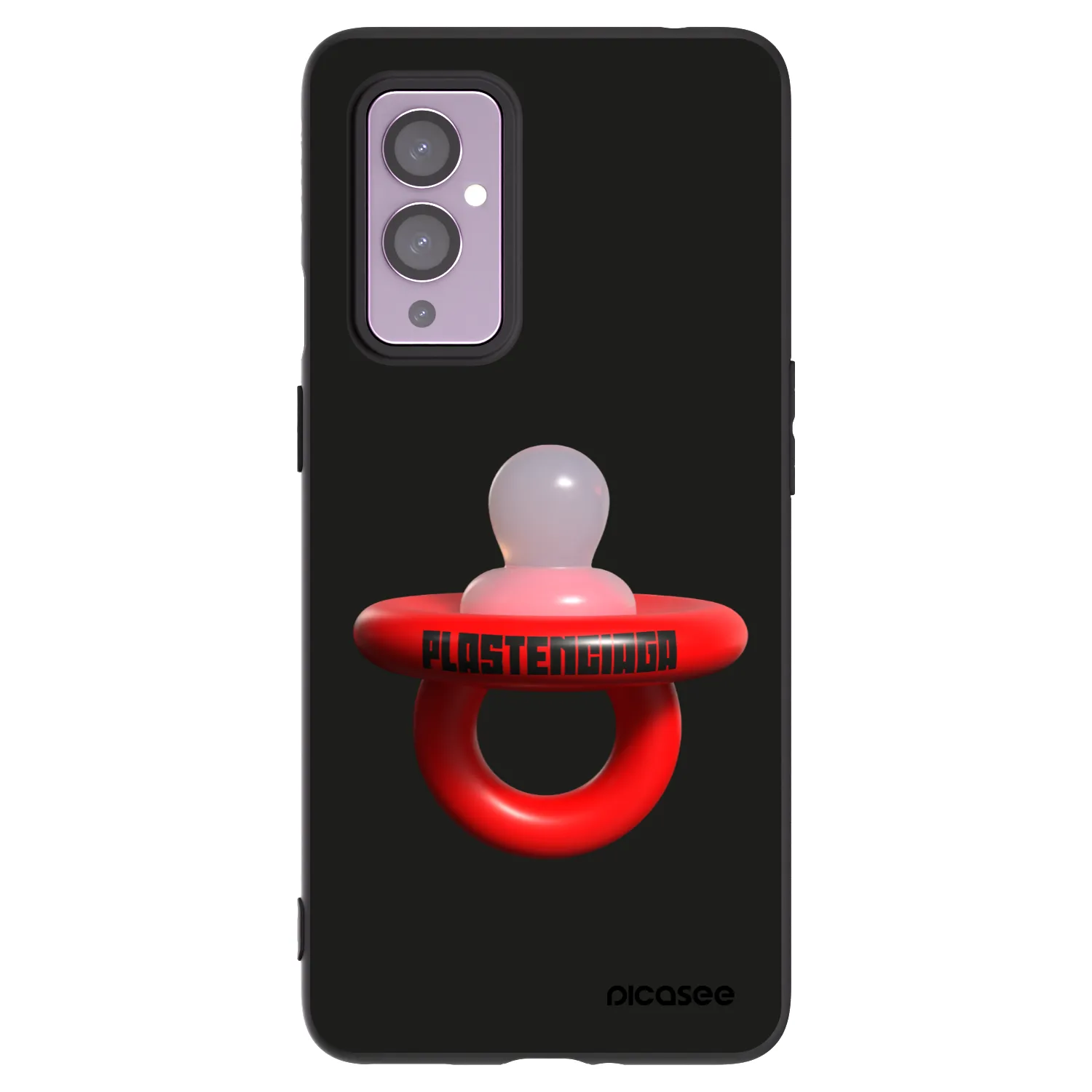 Picasee silikonový černý obal pro OnePlus 9 - Le Dudel