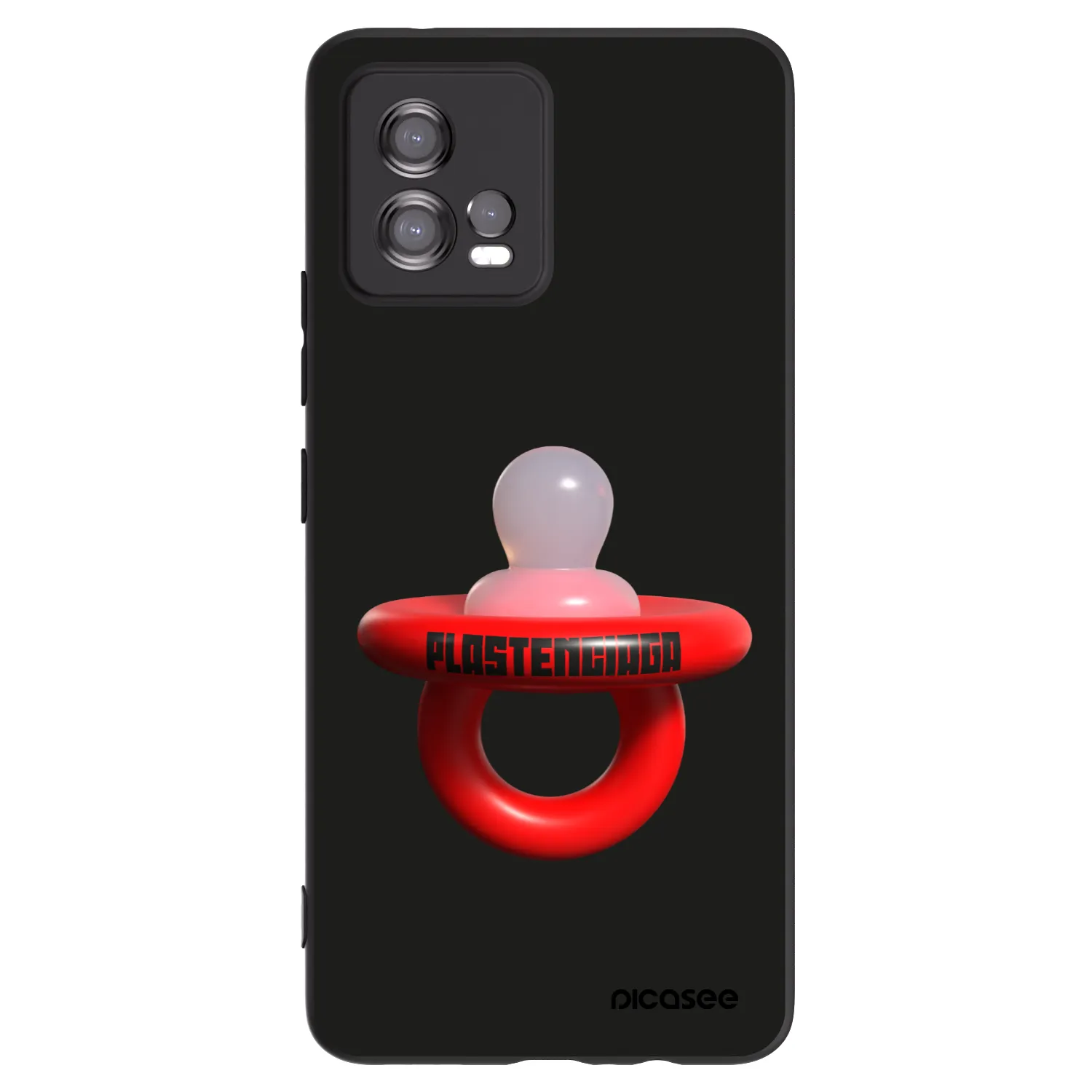 Picasee silikonový černý obal pro Motorola Moto G72 - Le Dudel