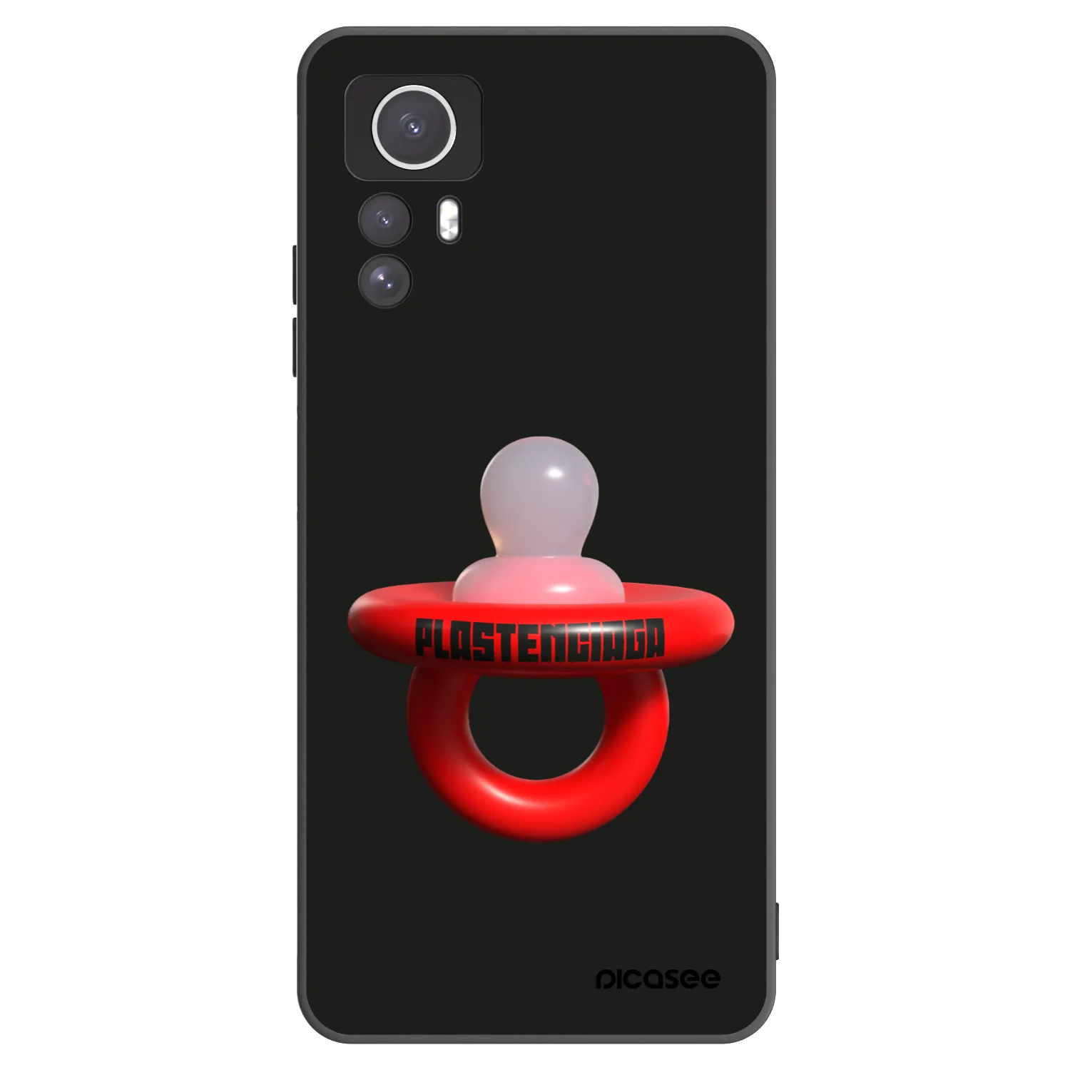 Picasee silikonový černý obal pro Xiaomi Redmi Note 12S - Le Dudel