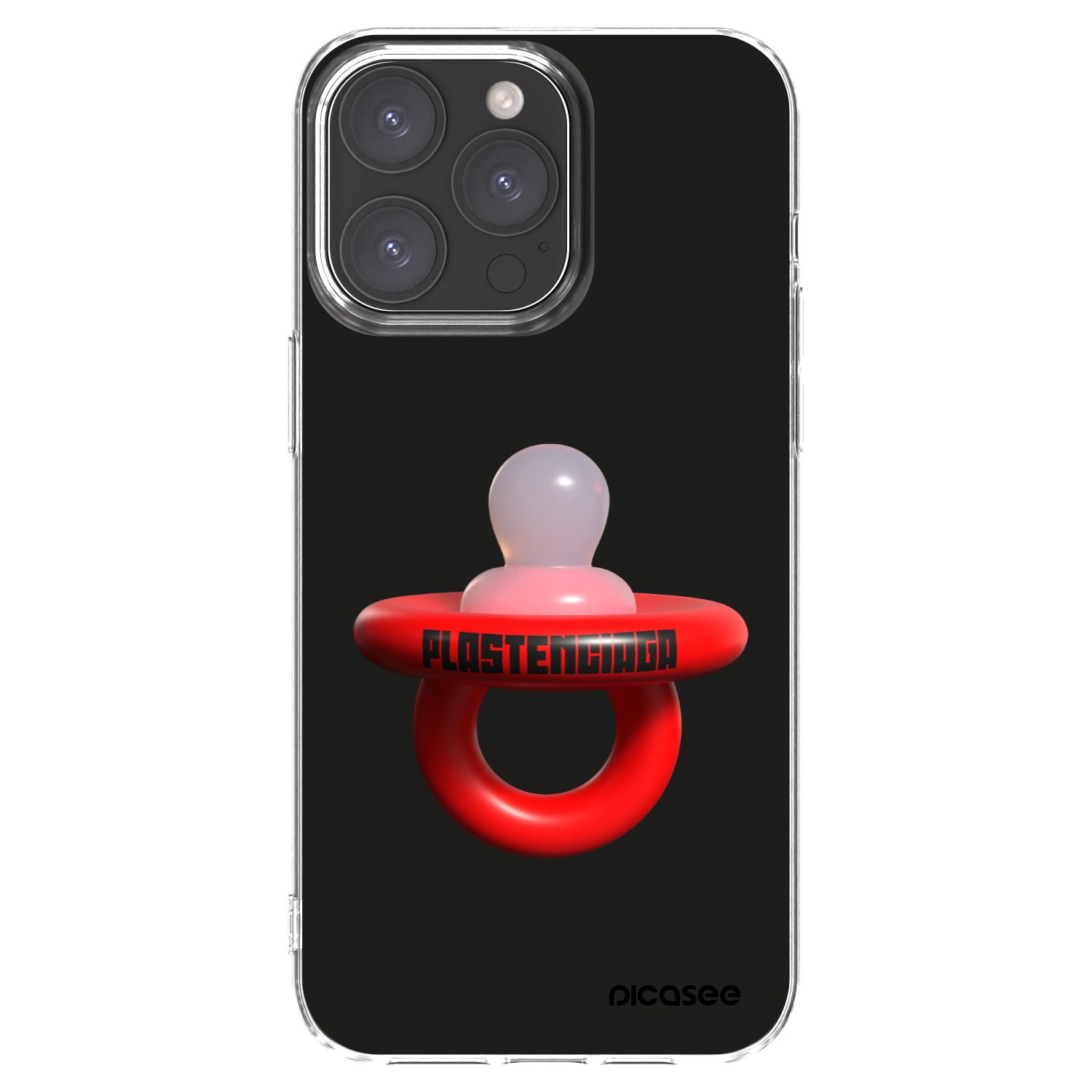 Picasee silikonový průhledný obal pro Apple iPhone 15 Pro Max - Le Dudel