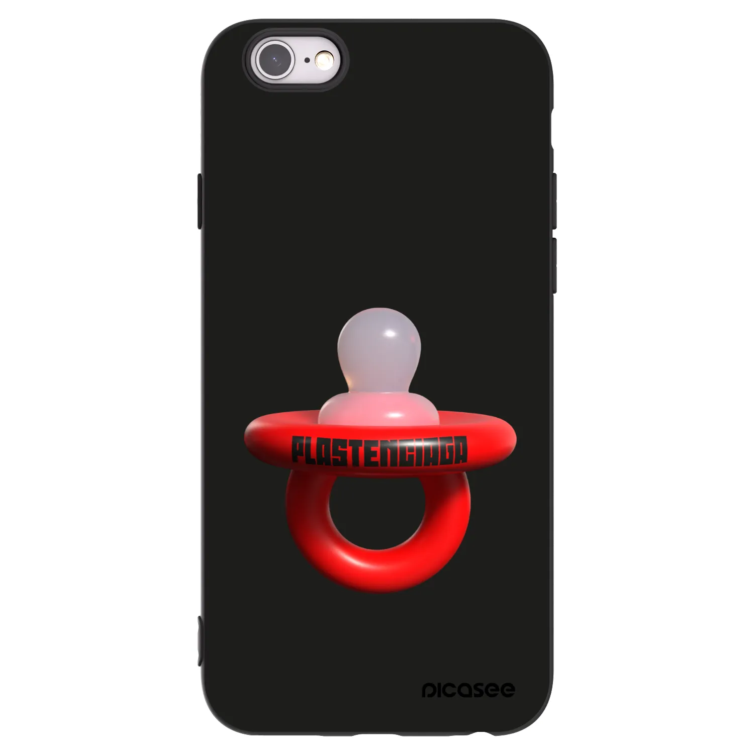 Picasee silikonový černý obal pro Apple iPhone 6/6S - Le Dudel
