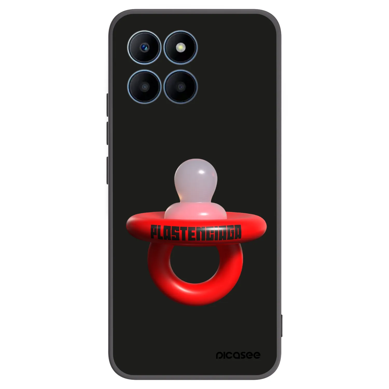 Picasee silikonový černý obal pro Honor 70 Lite - Le Dudel