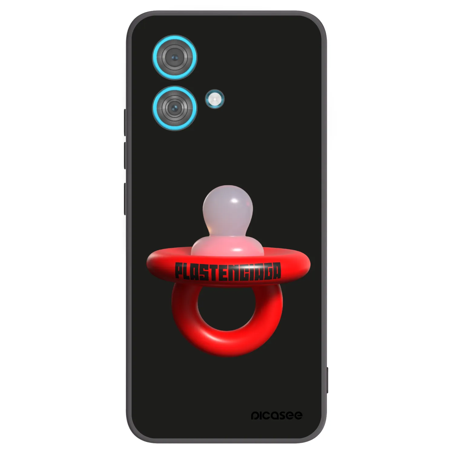 Picasee silikonový černý obal pro Motorola Edge 40 Neo - Le Dudel