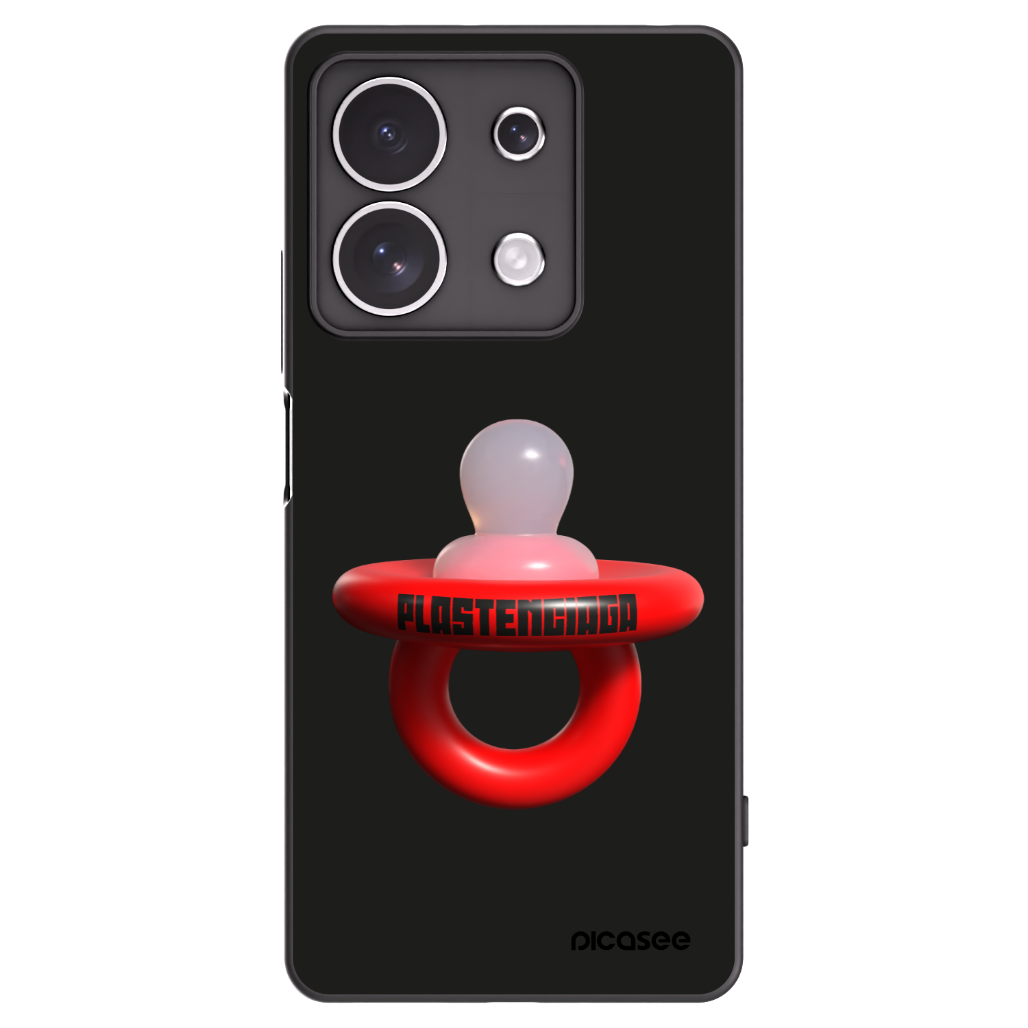 Picasee silikonový černý obal pro Xiaomi Redmi Note 13 4G - Le Dudel