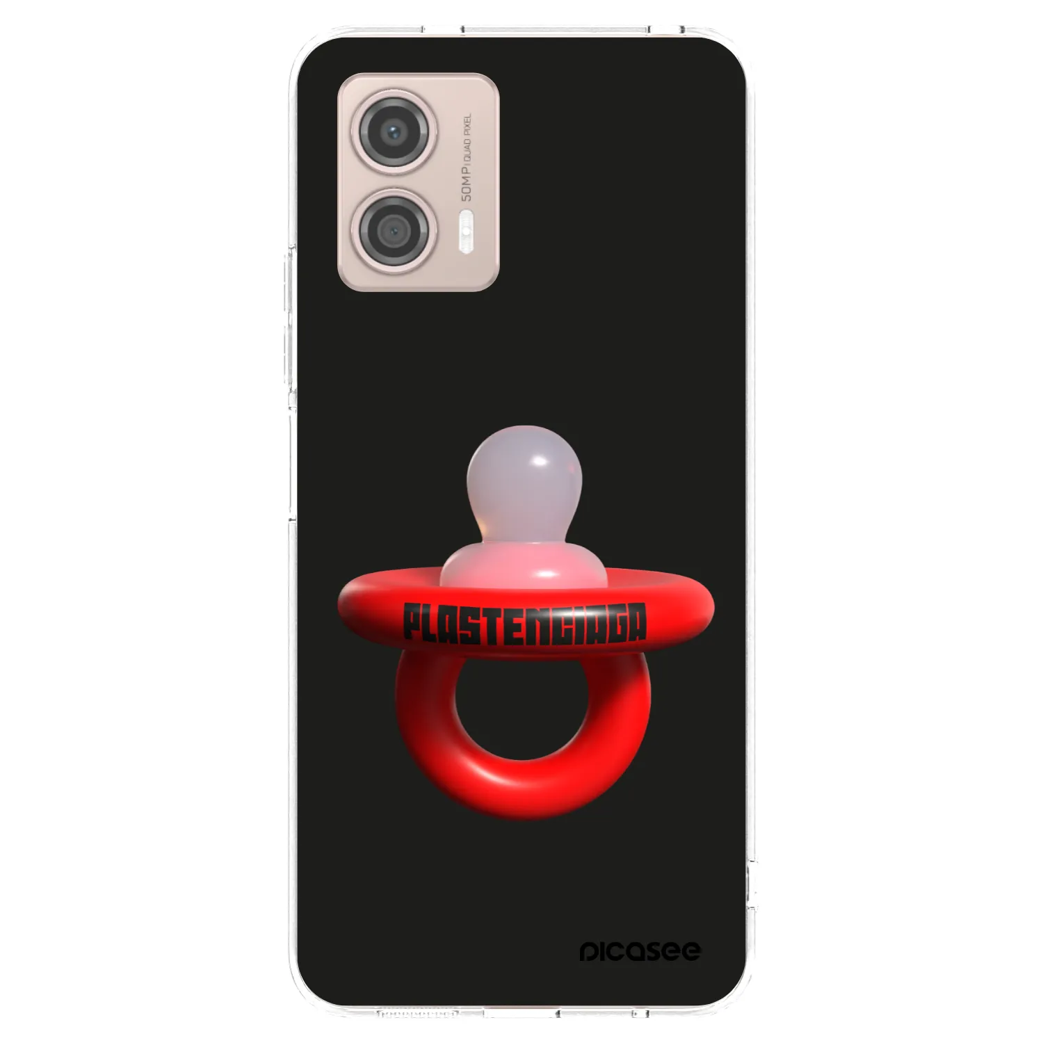 Picasee silikonový průhledný obal pro Motorola Moto G53 5G - Le Dudel