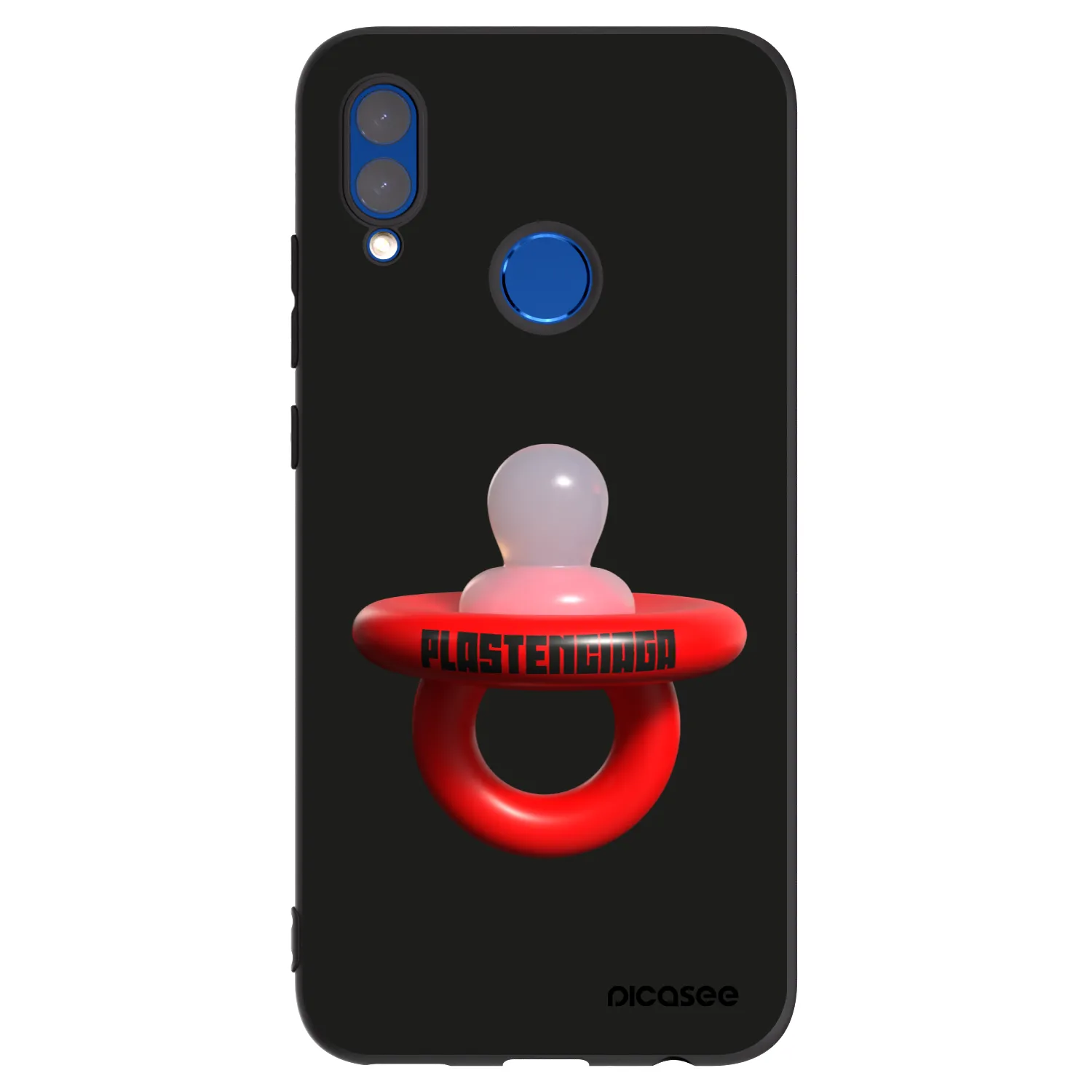 Picasee silikonový černý obal pro Huawei P Smart 2019 - Le Dudel