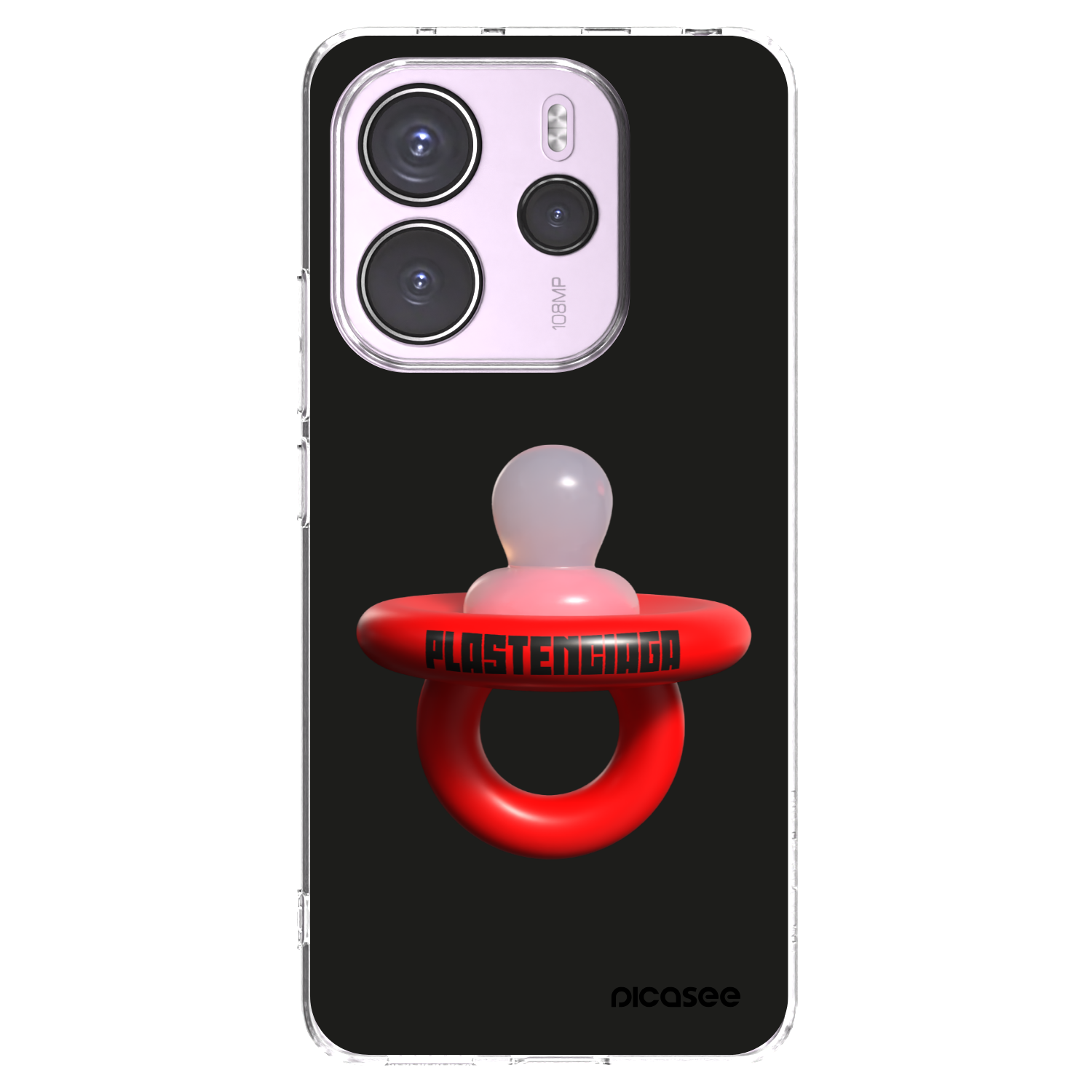 Picasee silikonový průhledný obal pro Xiaomi Redmi Note 14 4G - Le Dudel