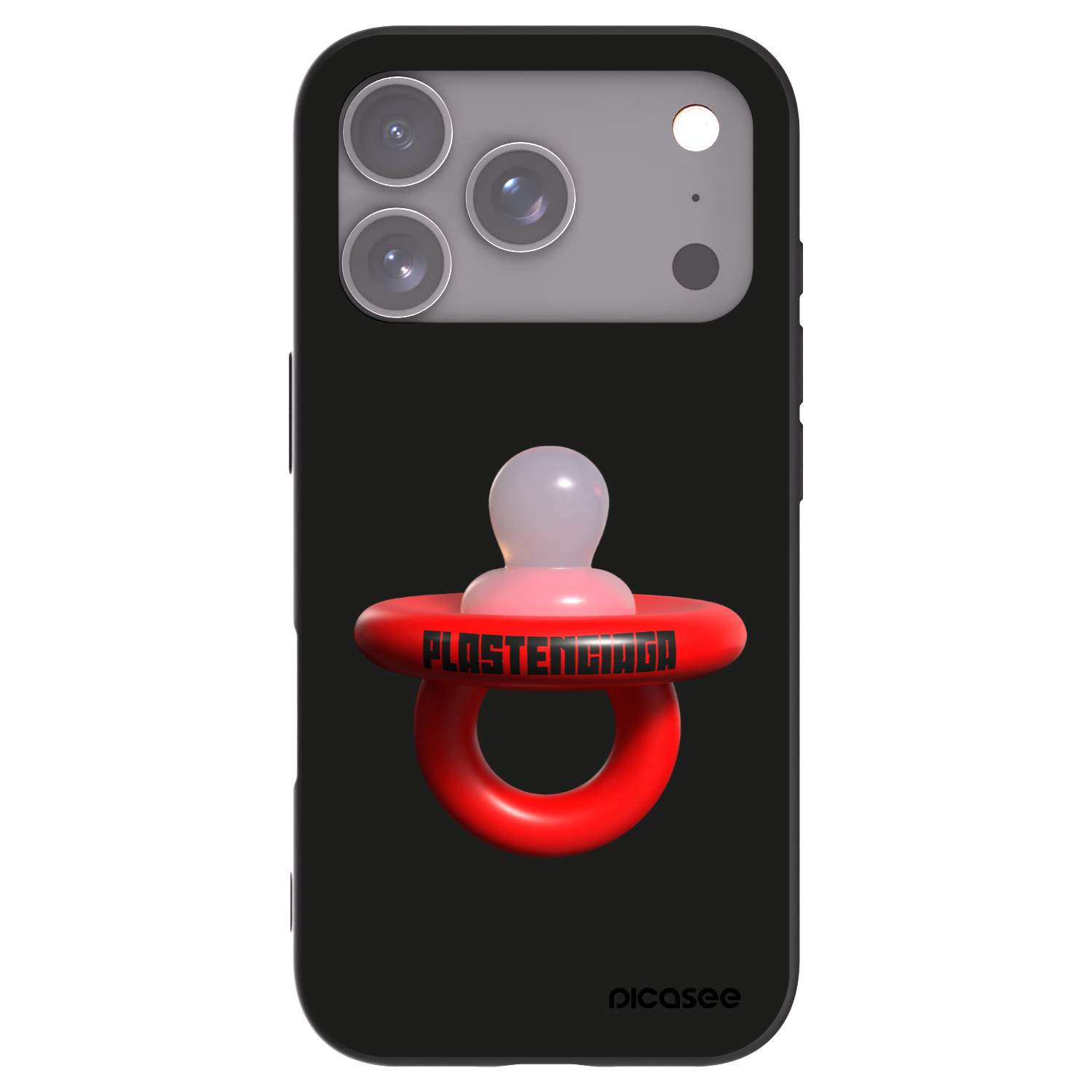 Picasee silikonový černý obal pro Apple iPhone 17 Pro - Le Dudel