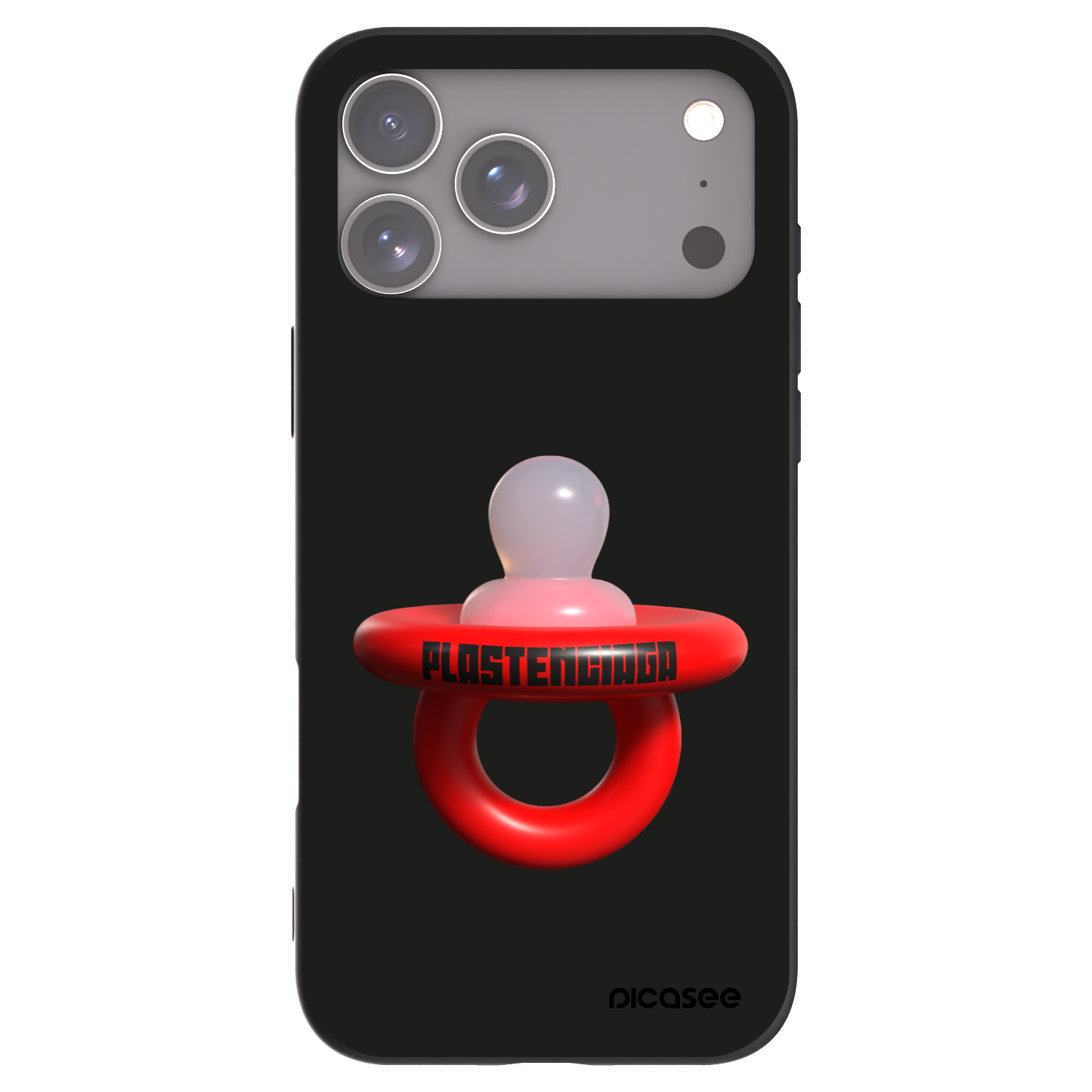 Picasee silikonový černý obal pro Apple iPhone 17 Pro Max - Le Dudel