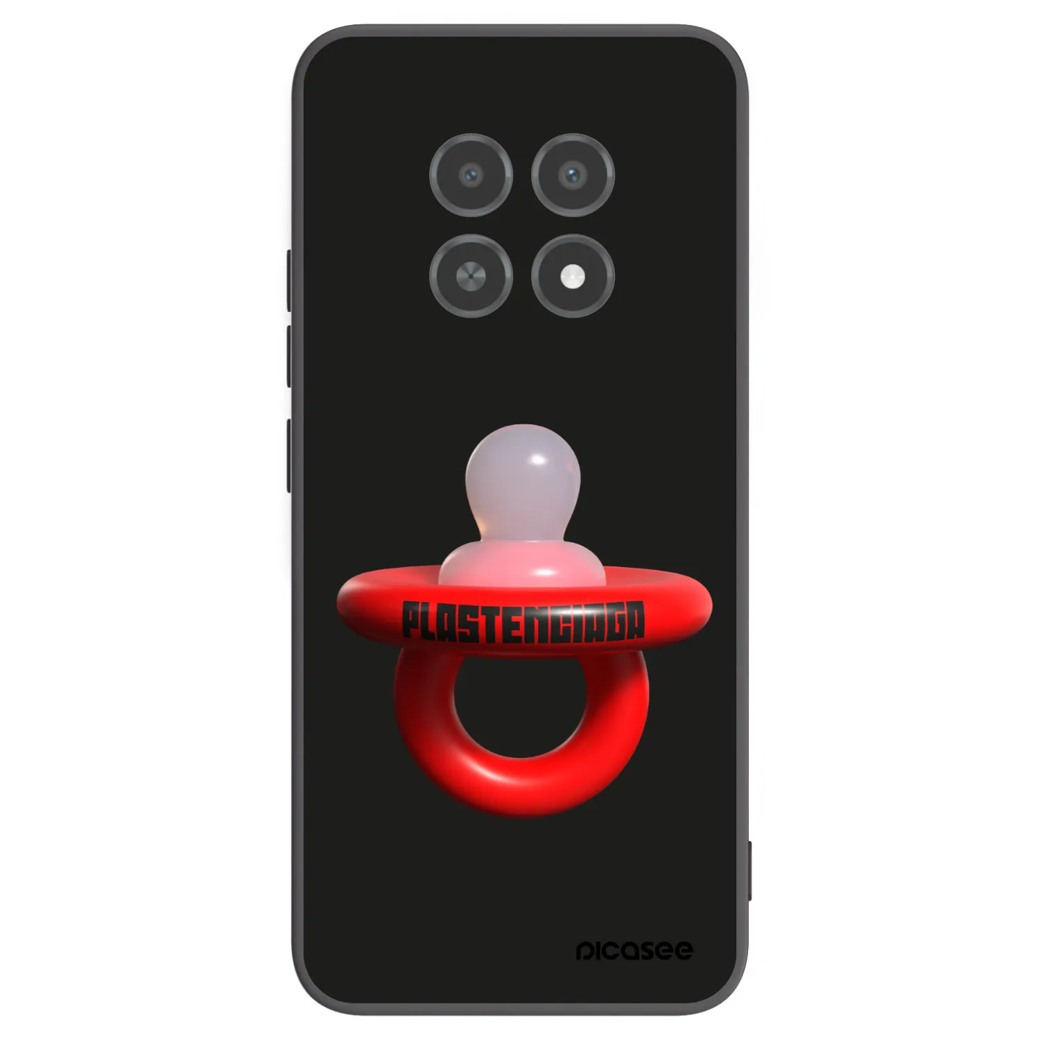 Picasee silikonový černý obal pro Realme 12X - Le Dudel