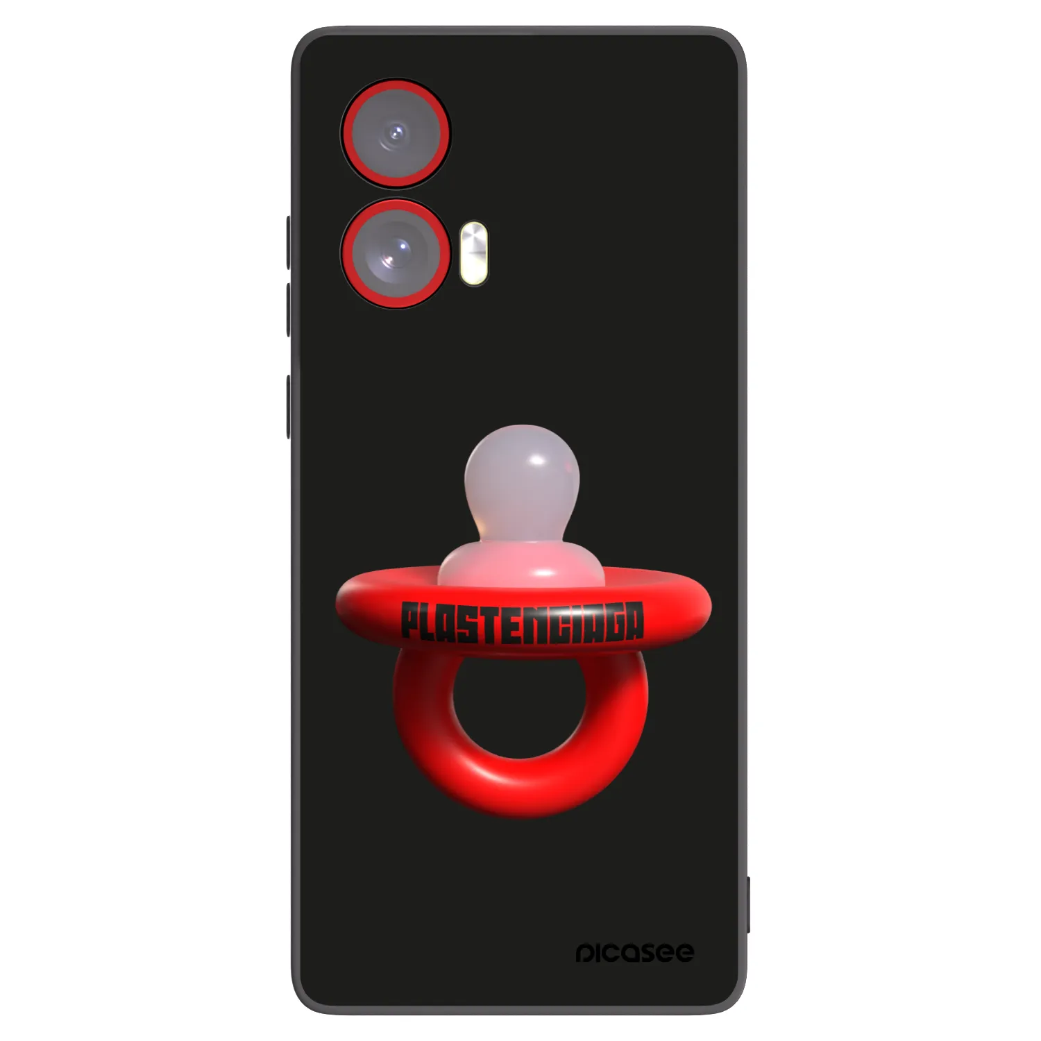 Picasee silikonový černý obal pro Motorola Edge 50 Fusion - Le Dudel